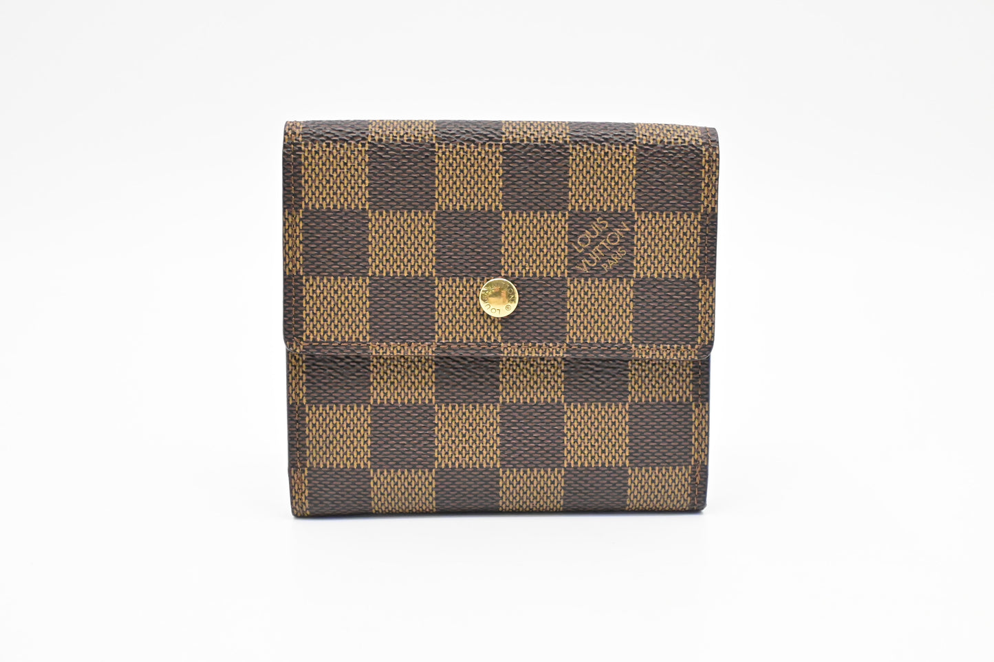 Louis Vuitton Elise Ebene Damier Canvas Wallet Case