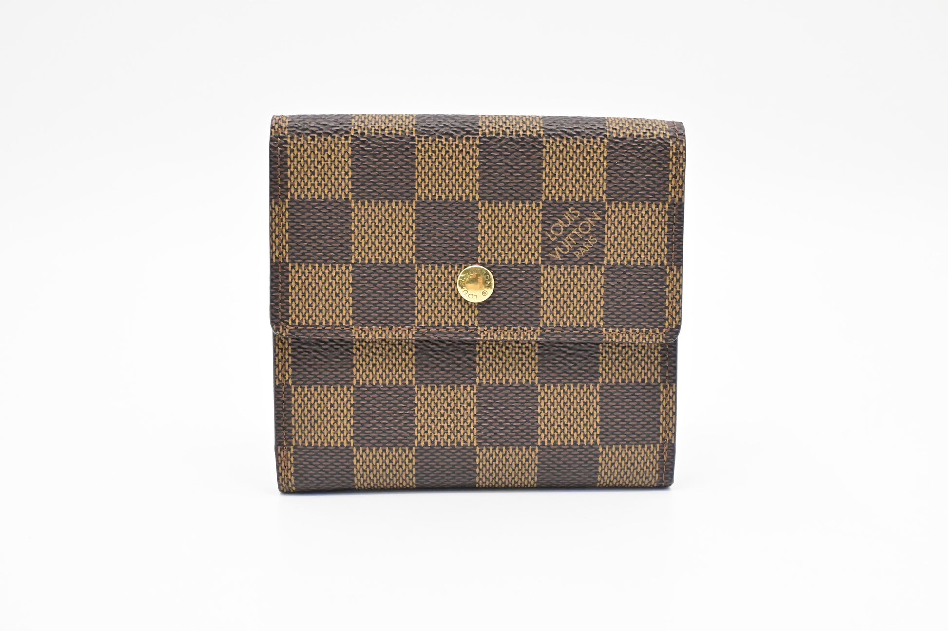 Louis Vuitton Elise Ebene Damier Canvas Wallet Case