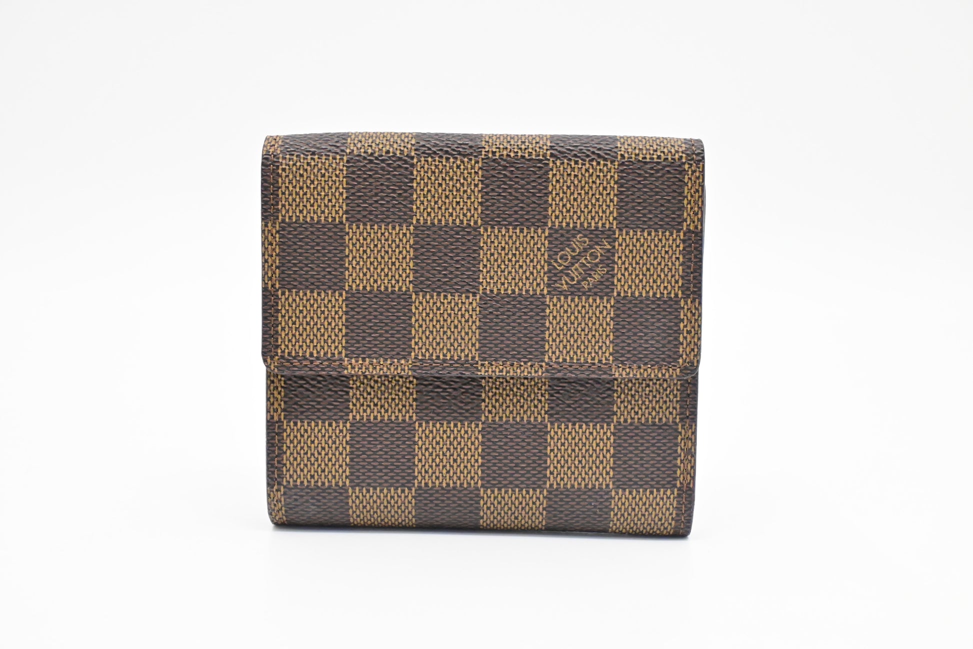 Louis Vuitton Elise Ebene Damier Canvas Wallet Case