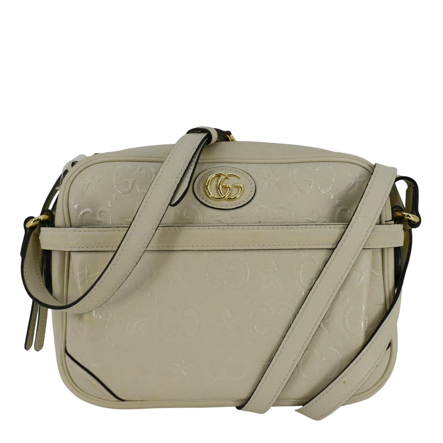 Gucci Star Crossbody Bag Off Leather White