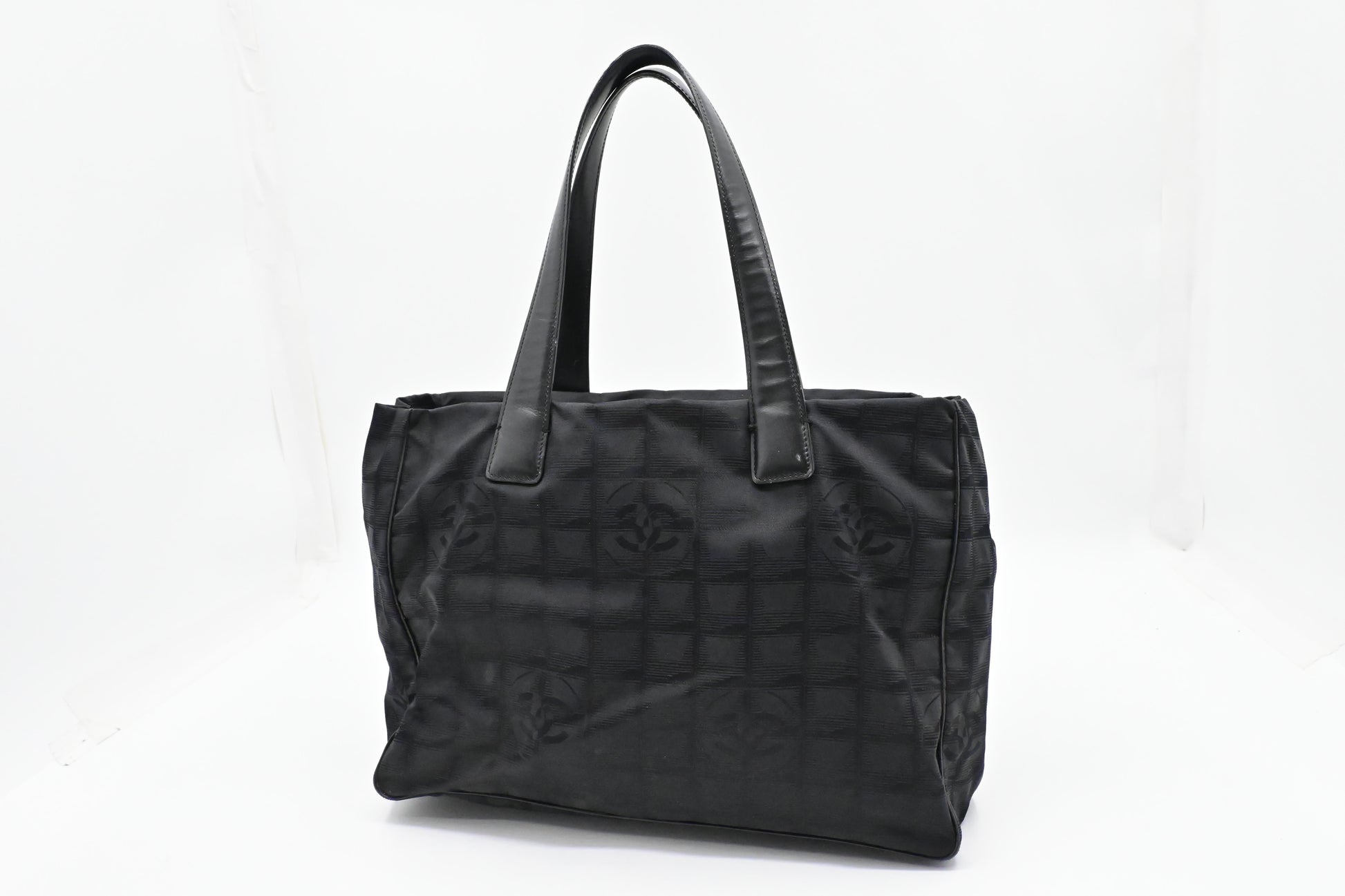 Chanel New Line Black Canvas Travel Bag Canvas 4