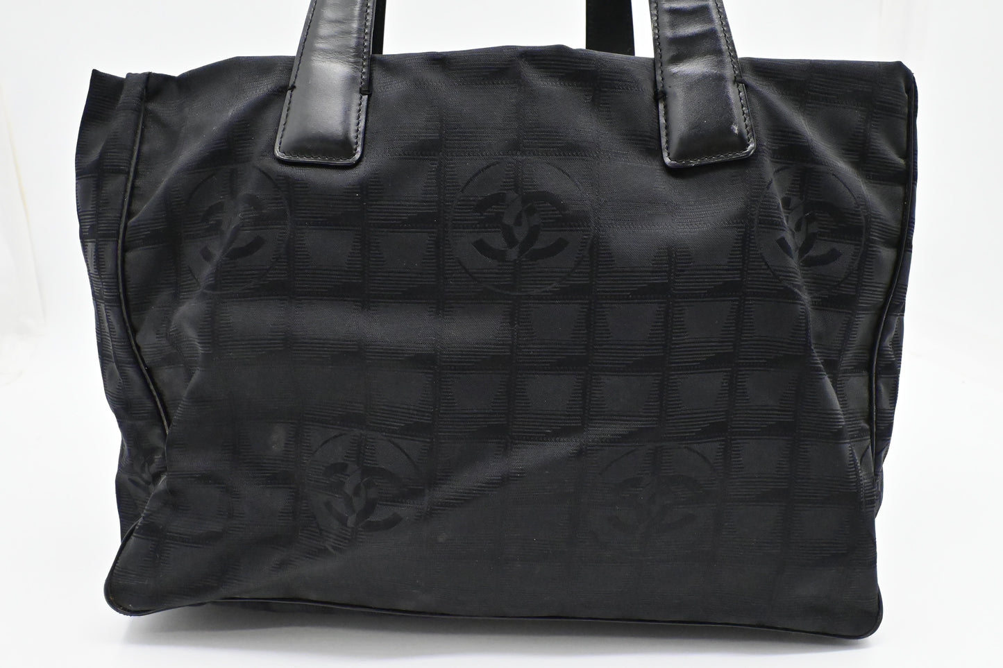 Chanel New Line Black Canvas Travel Bag Canvas 4