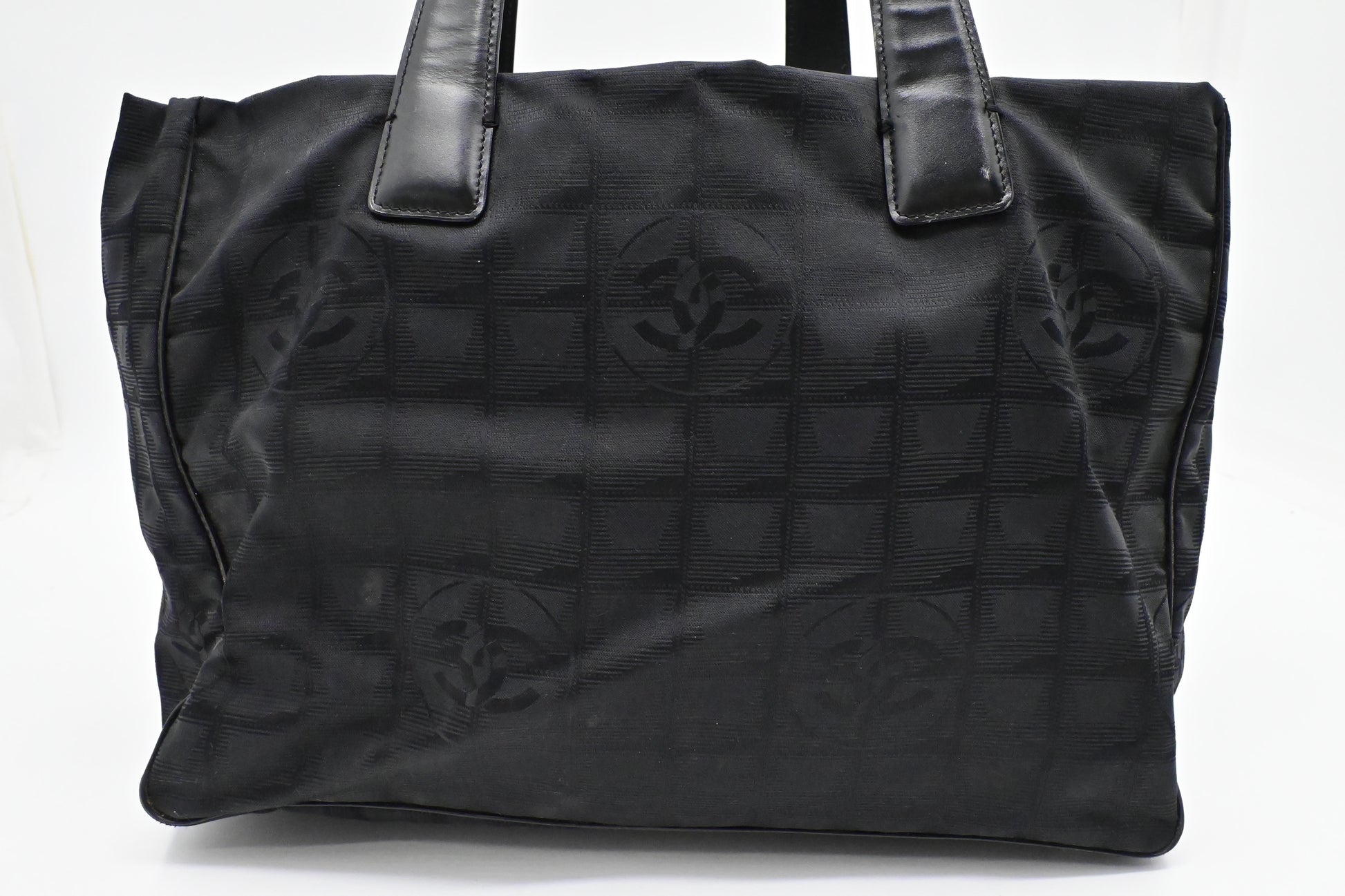 Chanel New Line Black Canvas Travel Bag Canvas 4