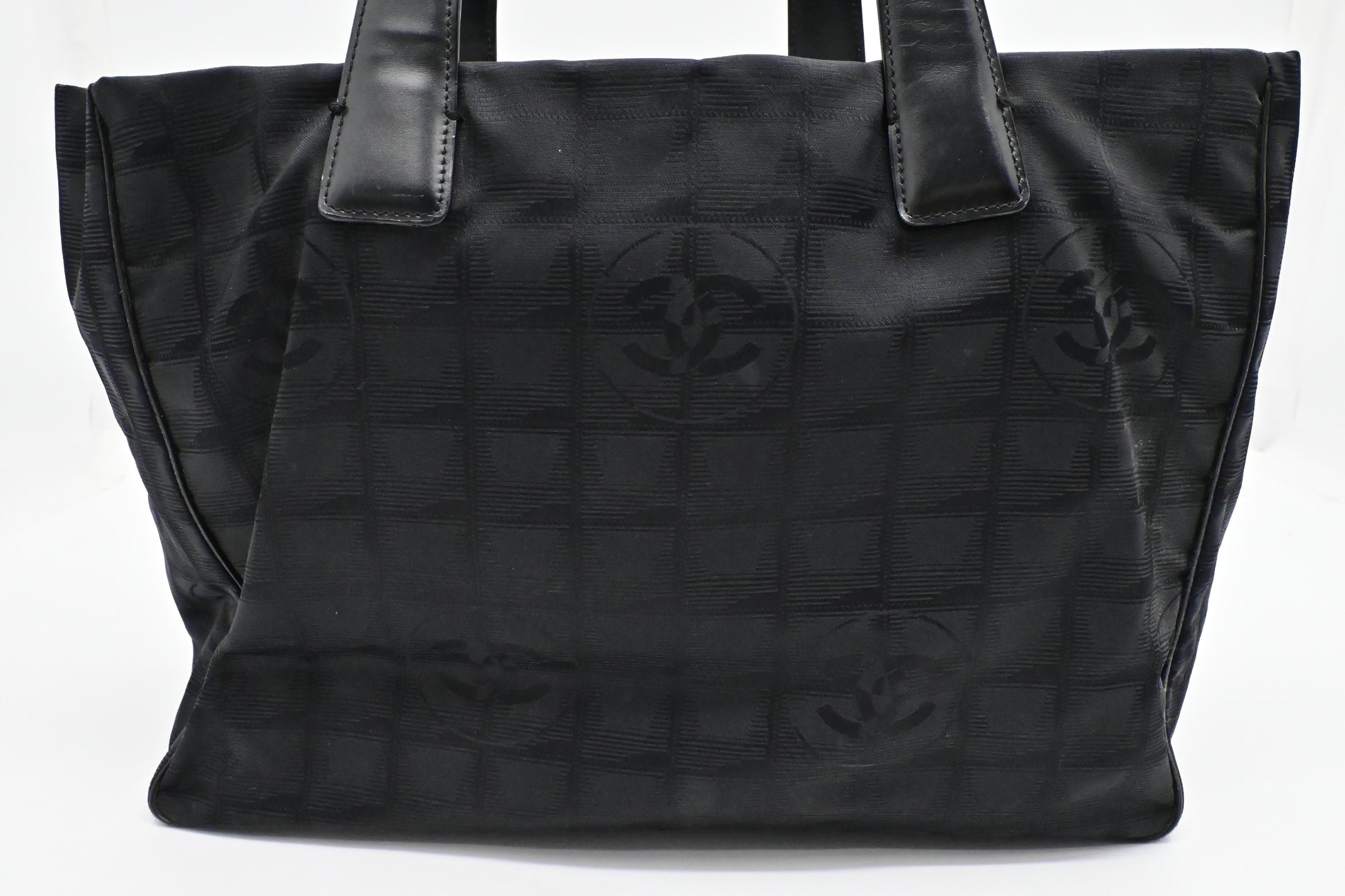 Chanel New Line Black Canvas Travel Bag Canvas 4