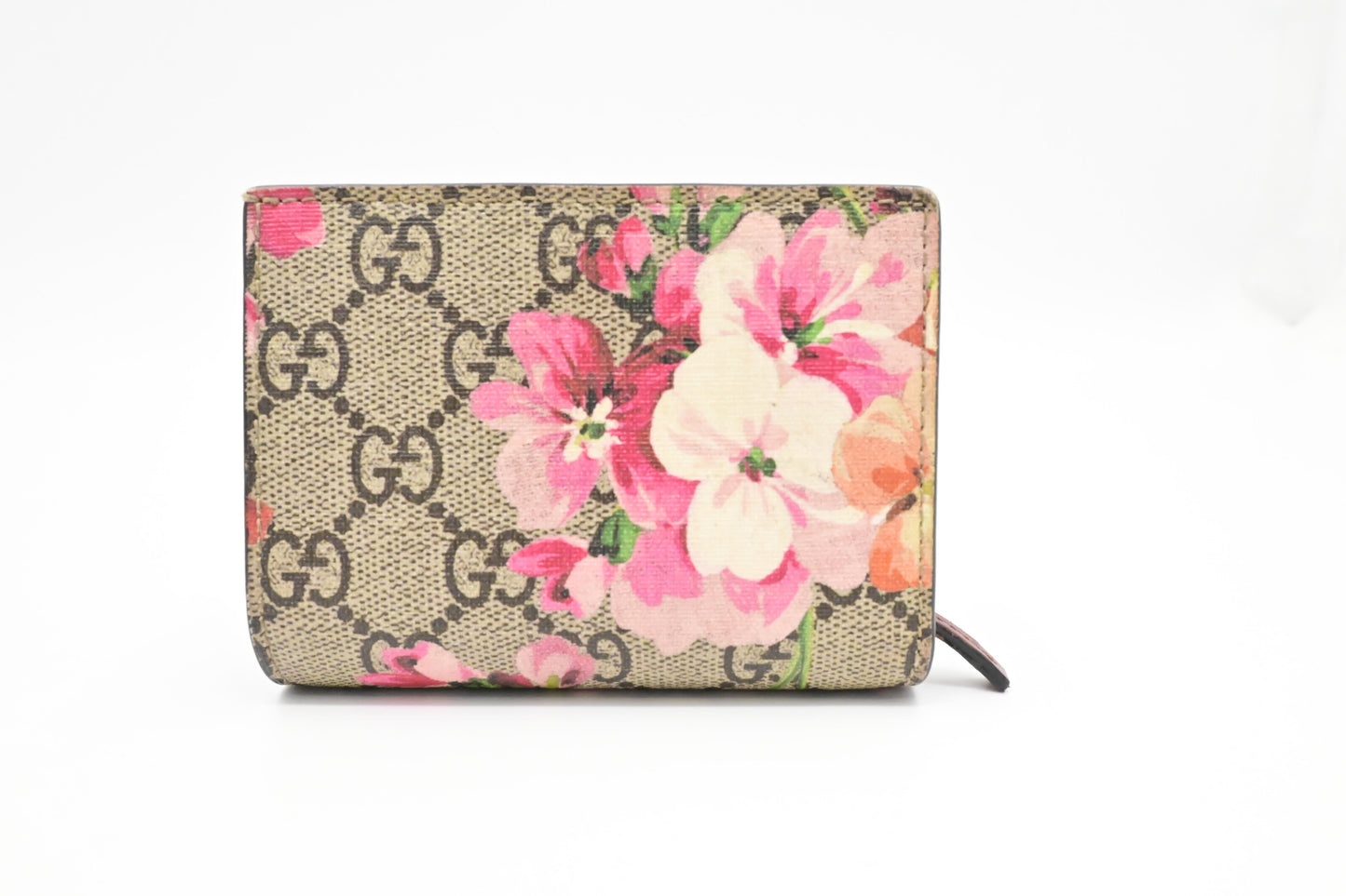 Gucci Blooms GG Canvas Pink Wallet Case