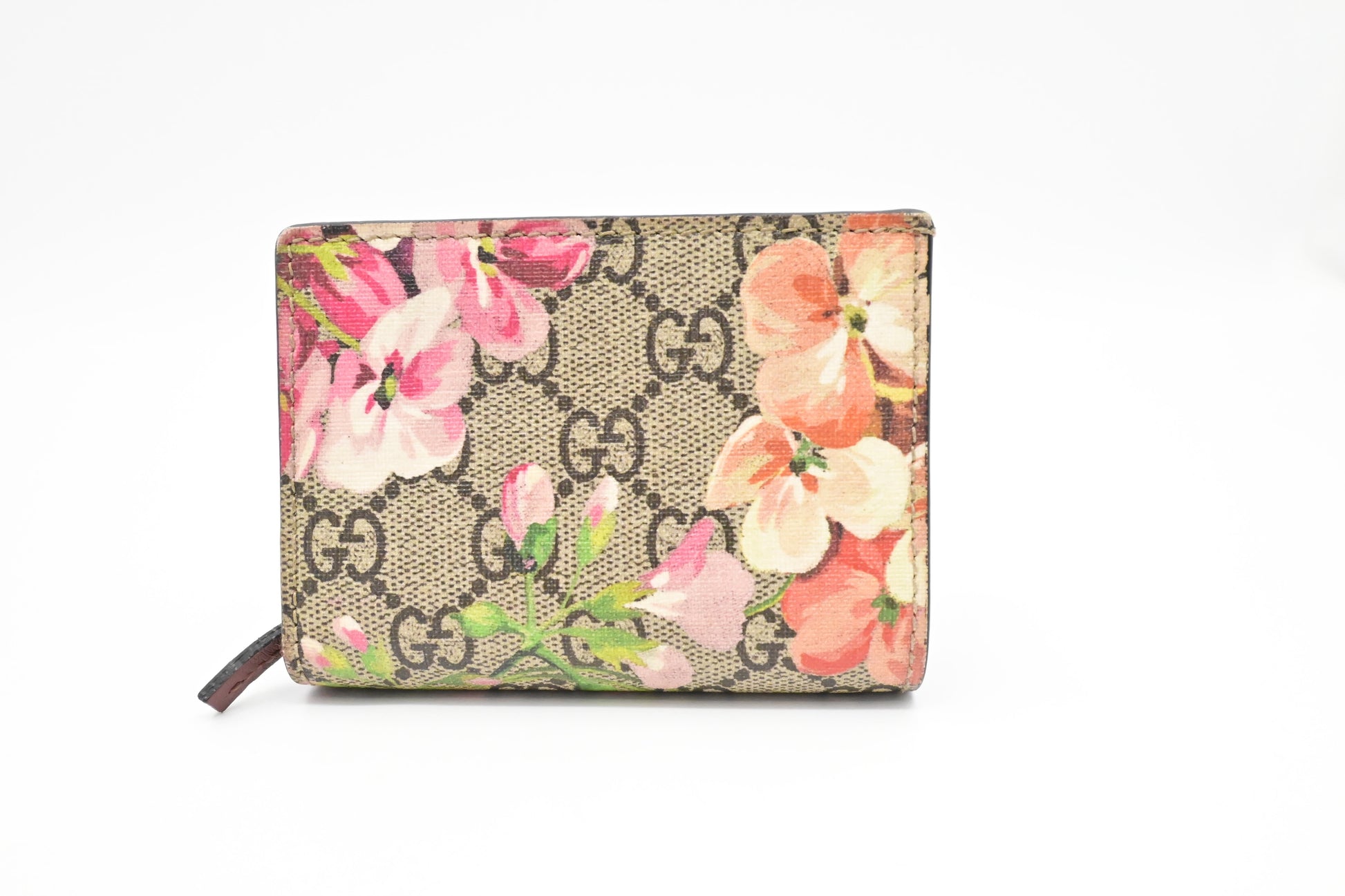 Gucci Blooms GG Canvas Pink Wallet Case