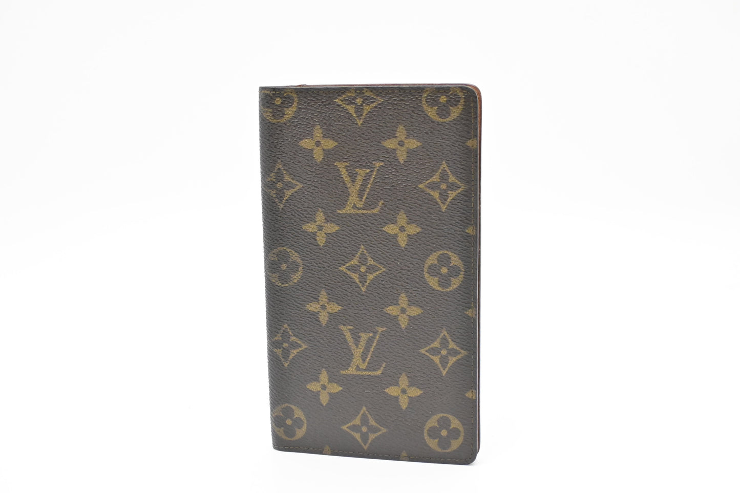 Louis Vuitton Vertical Bifold Monogram Canvas Wallet Case Canvas 1