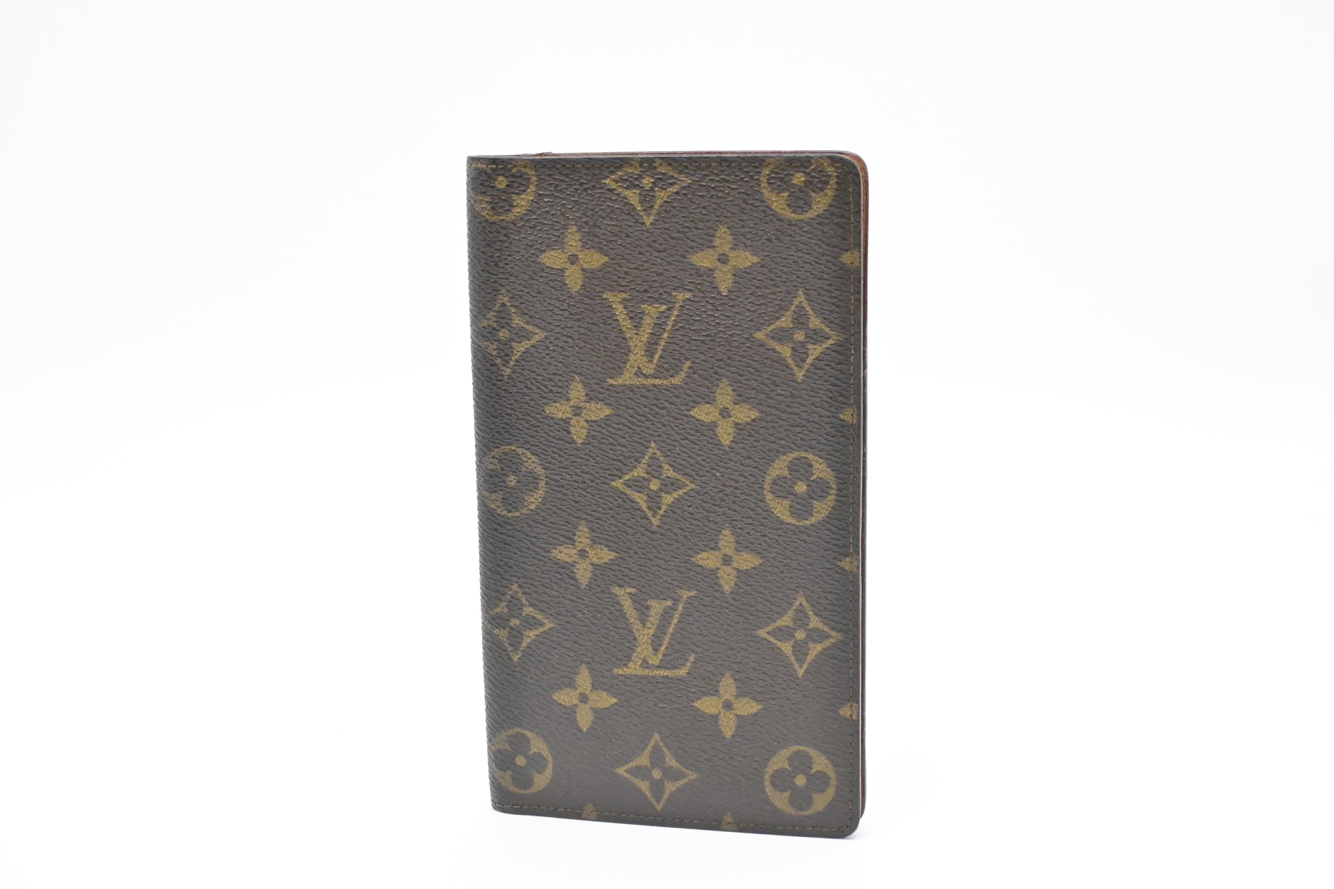 Louis Vuitton Vertical Bifold Monogram Canvas Wallet Case Canvas 1
