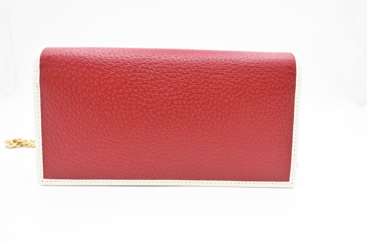 Gucci x Adidas Long on Leather White Red Chain Wallet Case