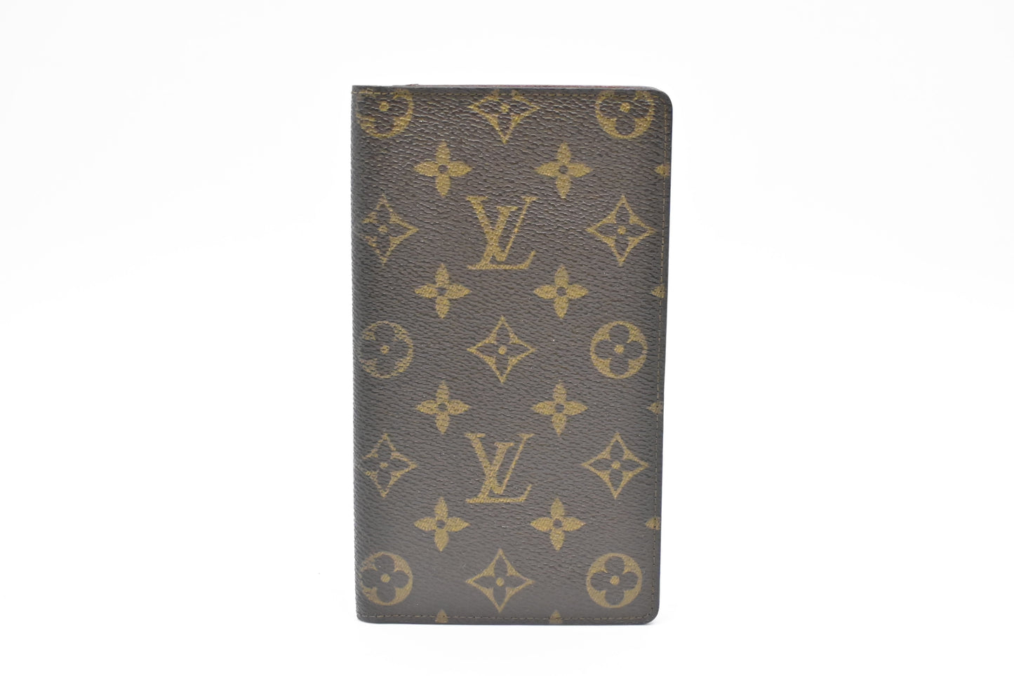 Louis Vuitton Vertical Bifold Monogram Canvas Wallet Case Canvas 1
