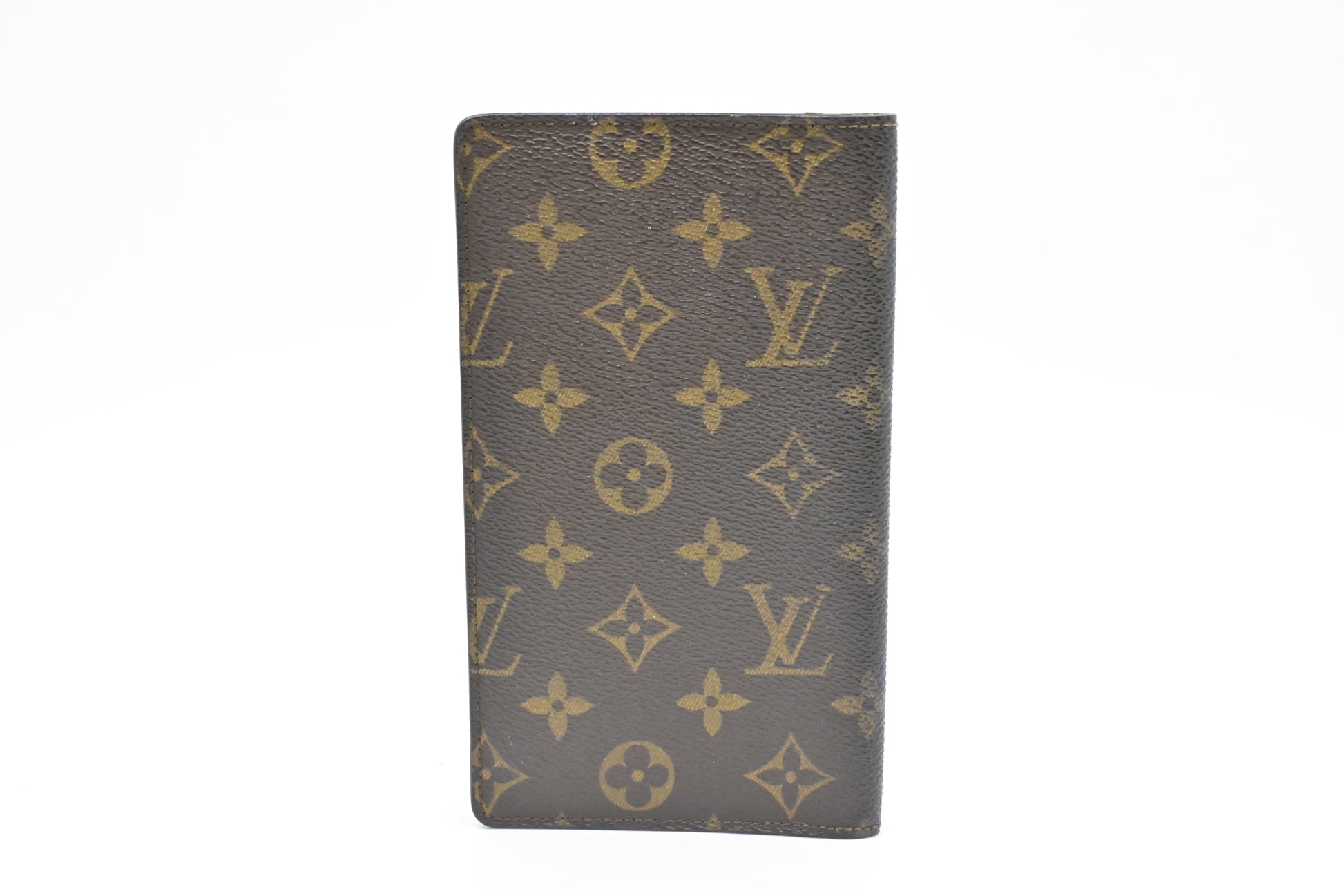 Louis Vuitton Vertical Bifold Monogram Canvas Wallet Case Canvas 1
