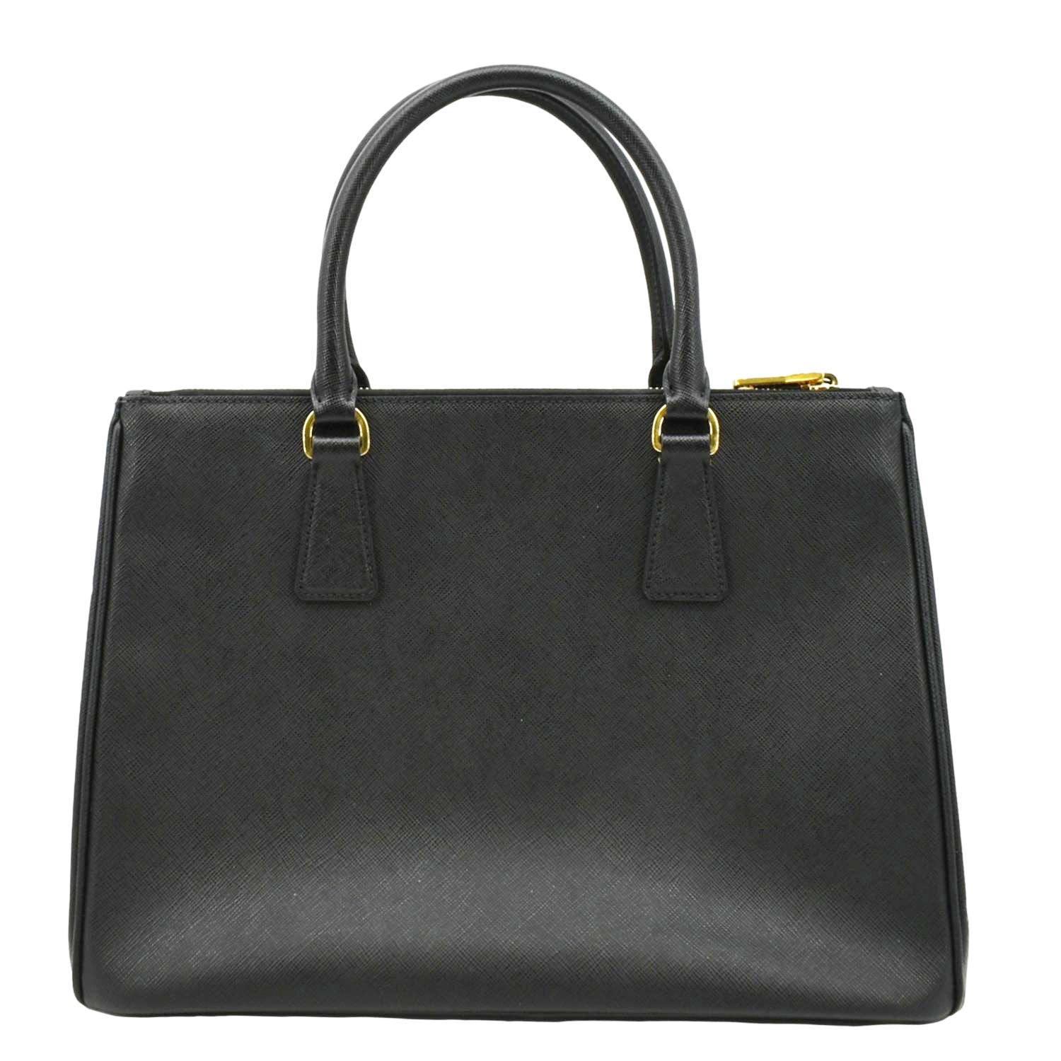 Prada Shoulder Bag Leather Saffiano Black