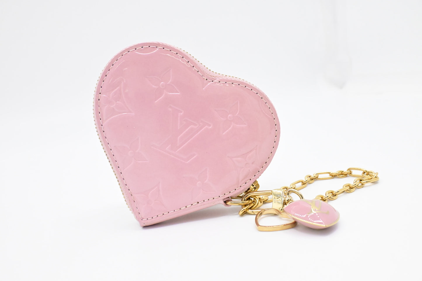 Louis Vuitton Heart Coin Vernis Leather Pink Handbag