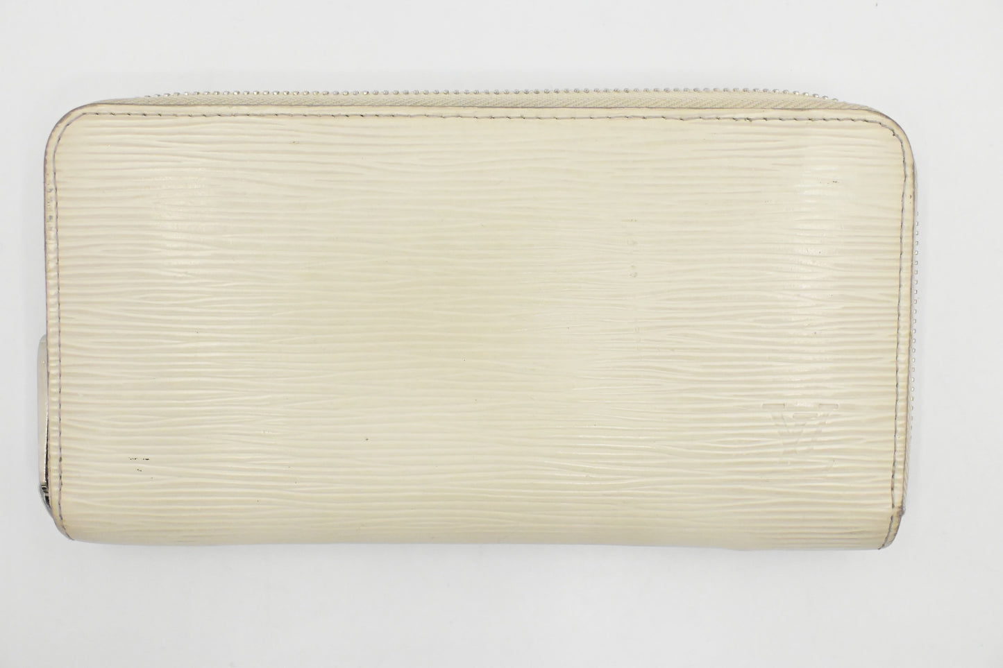 Louis Vuitton Long Zippy Epi Leather White Wallet Case