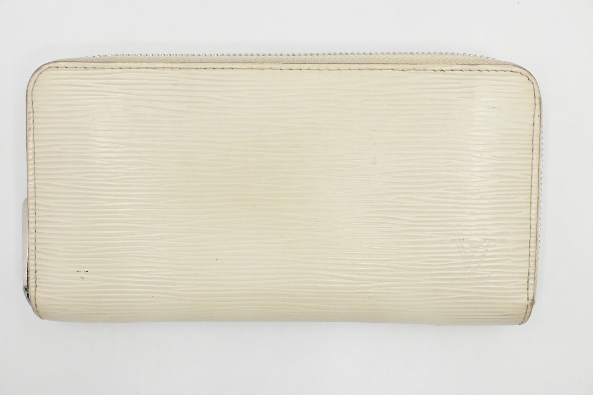 Louis Vuitton Long Zippy Epi Leather White Wallet Case