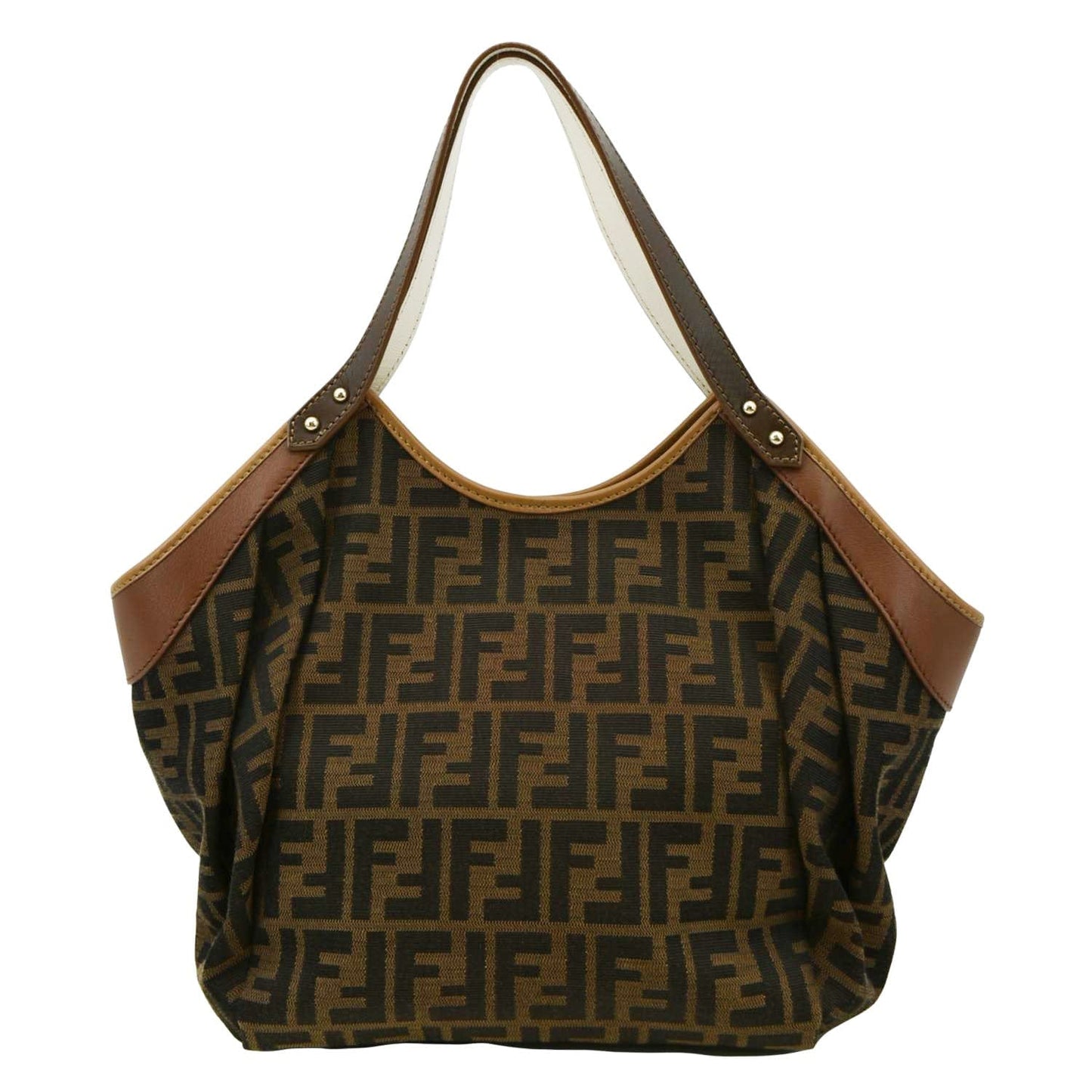 Fendi Chef Zucca Tote Bag Tobacco Canvas Brown
