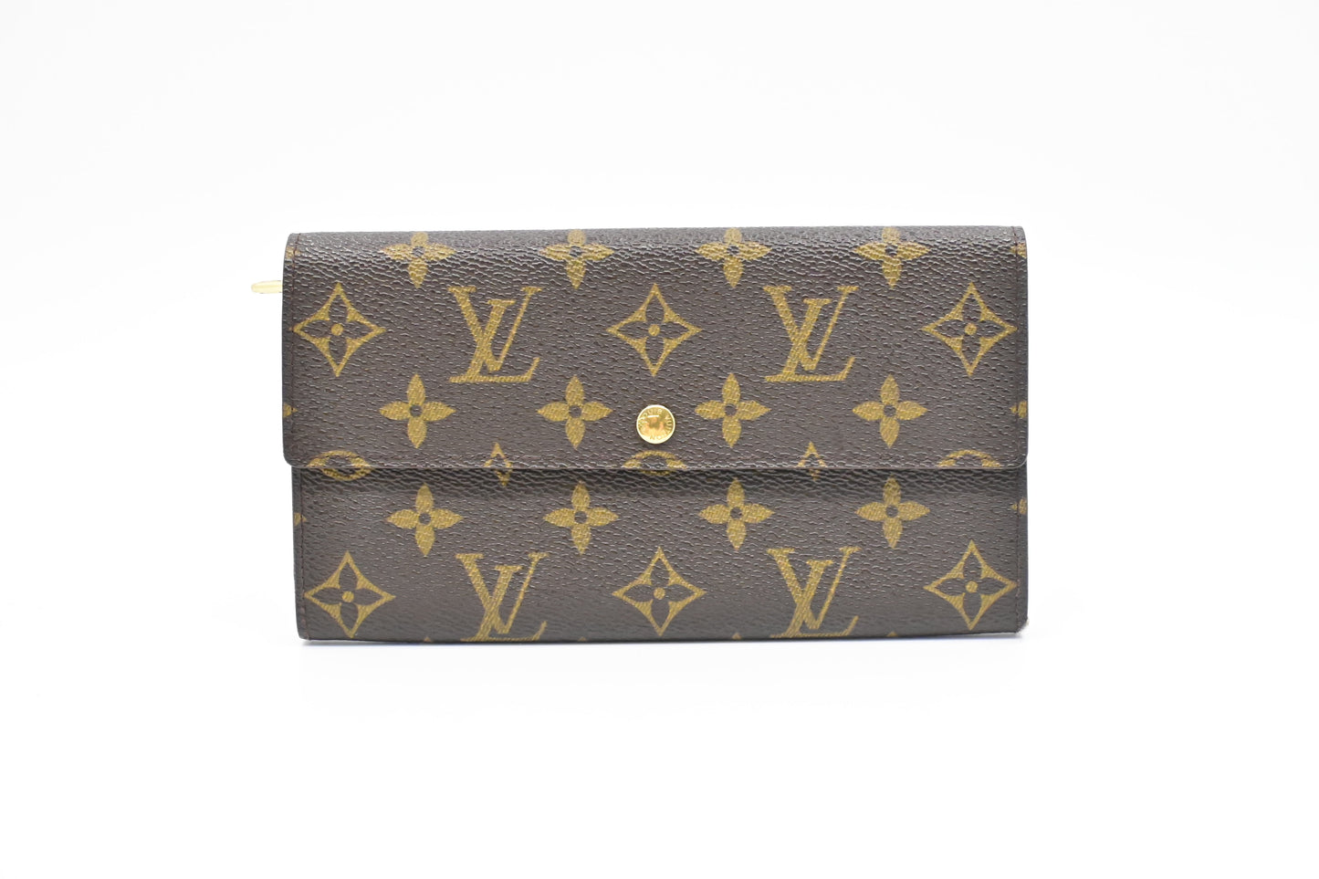 Louis Vuitton Sarah Monogram Canvas Wallet Case Canvas 3