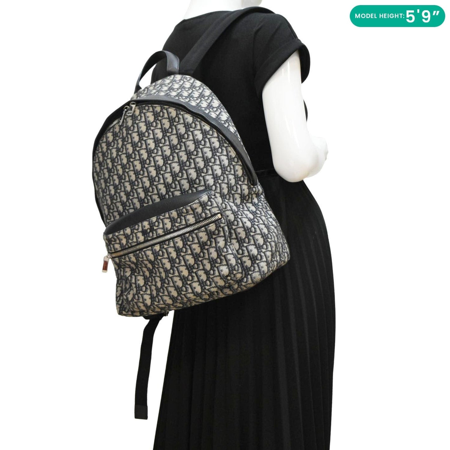 Dior Kids Rider Oblique Jacquard Backpack Handbag Beige Mini