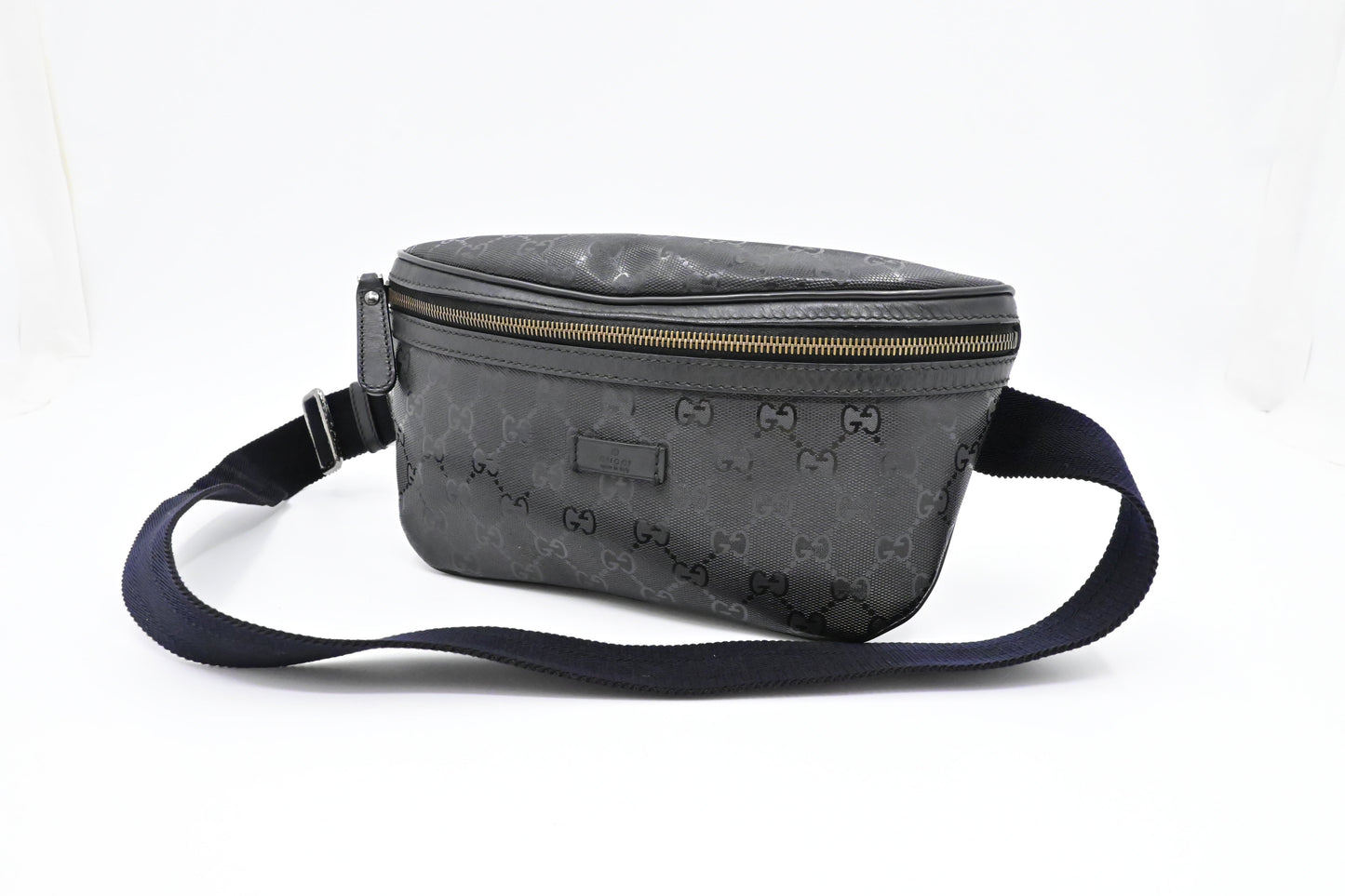 Gucci Bumbag In Imprime Handbag Canvas Black Travel Bag Imprime Canvas