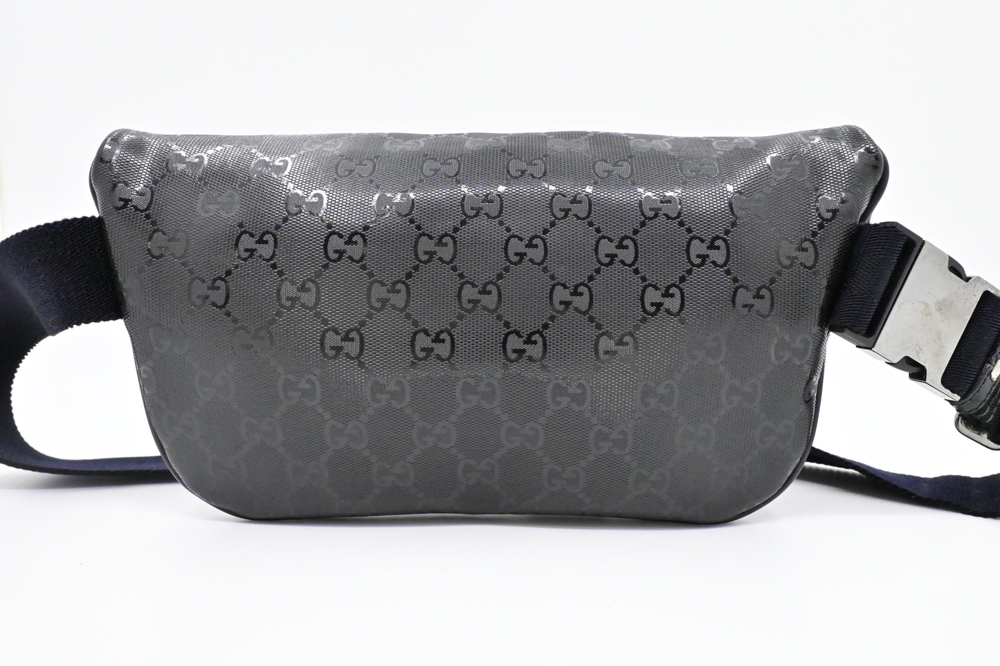 Gucci Bumbag In Imprime Handbag Canvas Black Travel Bag Imprime Canvas