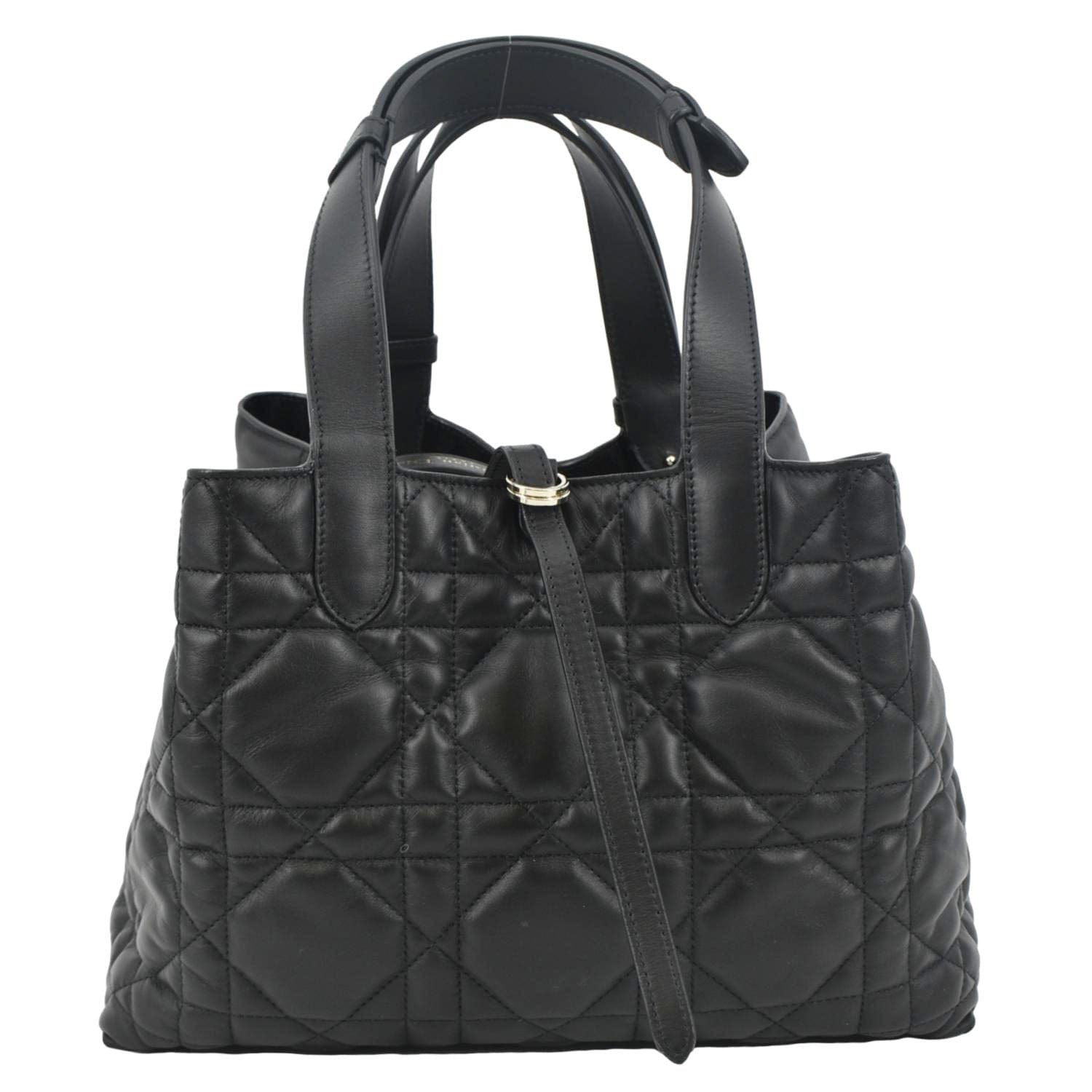 Dior Toujours Shoulder Bag Leather Black Medium