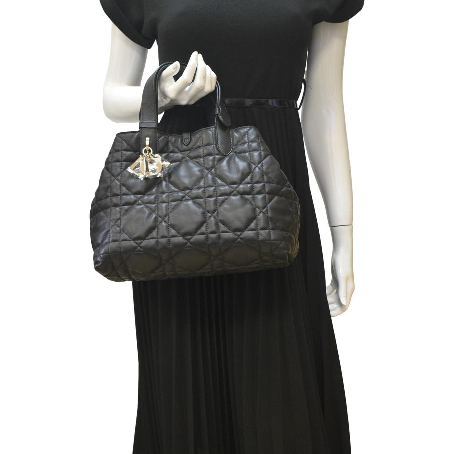 Dior Toujours Shoulder Bag Leather Black