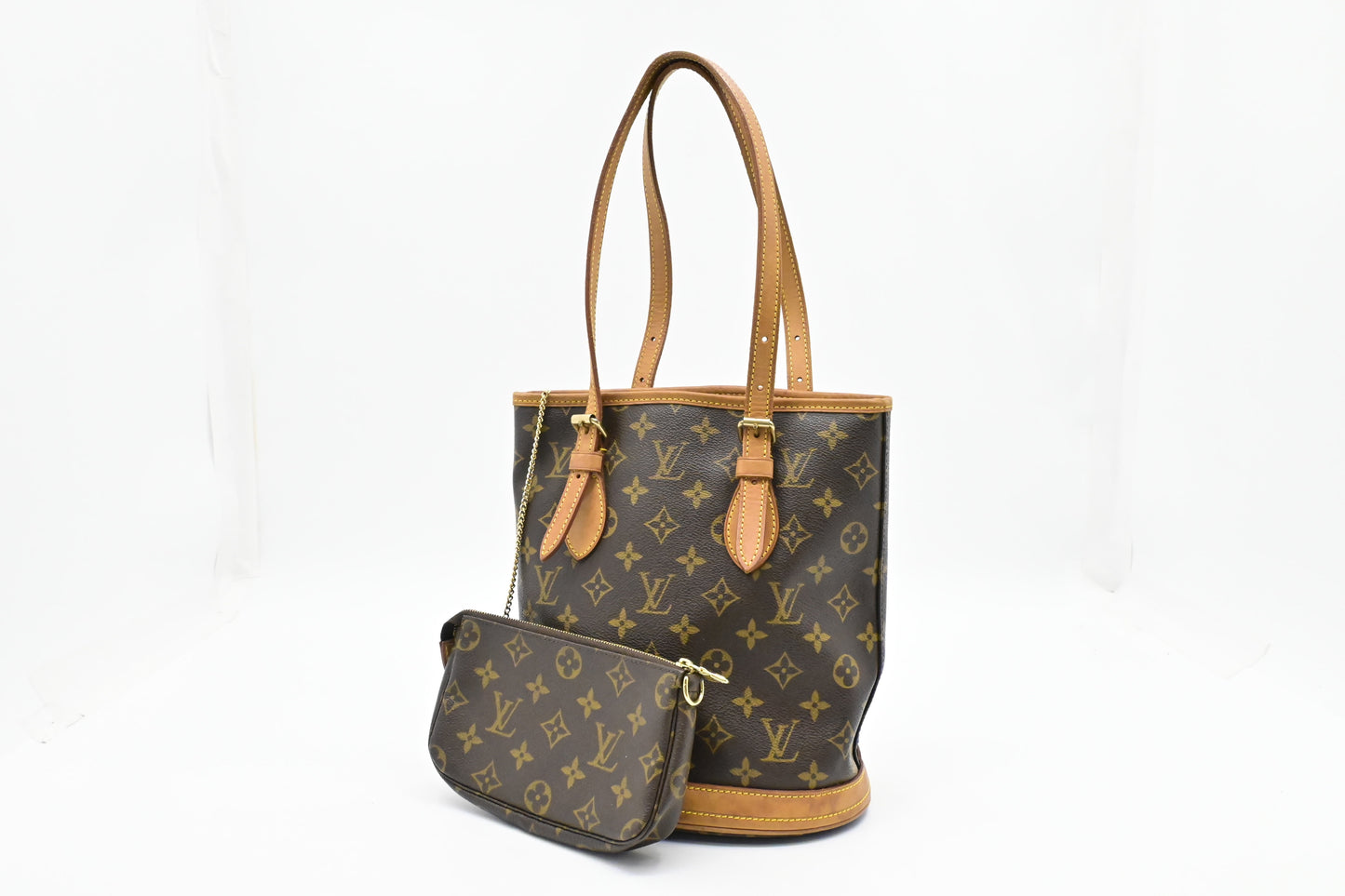 Louis Vuitton Bucket PM Monogram Canvas Bucket Bag Canvas 5