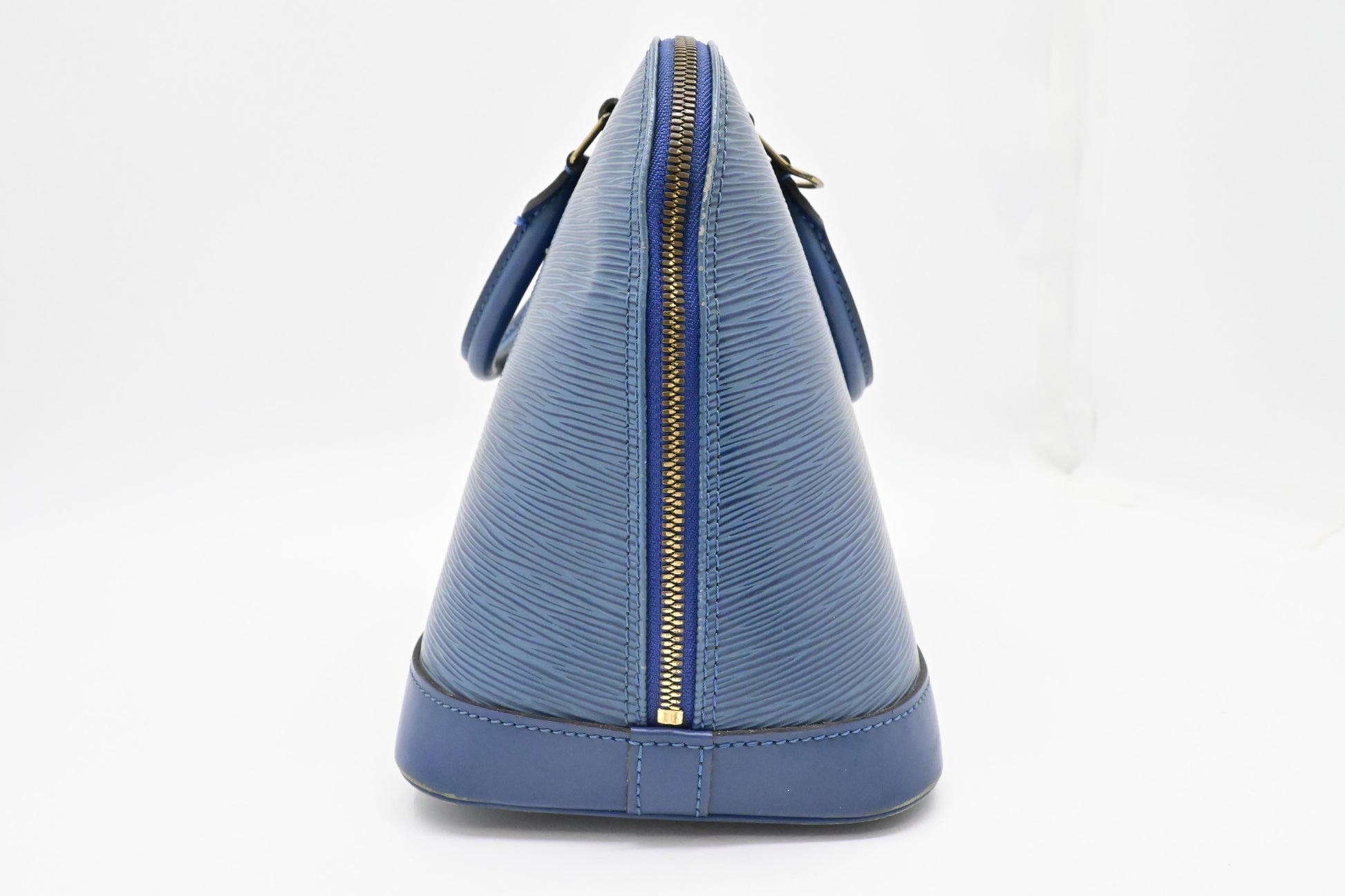 Louis Vuitton Alma PM Epi Leather Blue Handbag