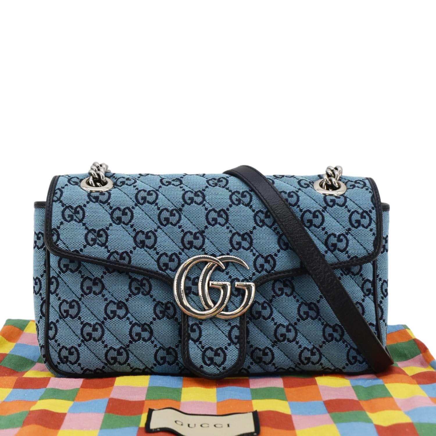Gucci Marmont Crossbody Bag Leather Canvas