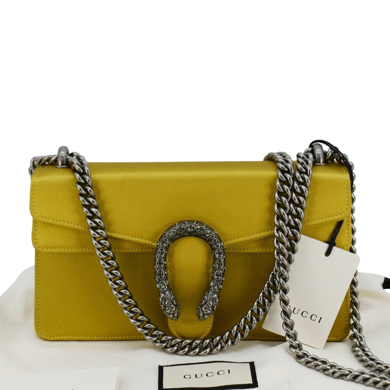 Gucci Dionysus Crossbody Bag Leather Gold