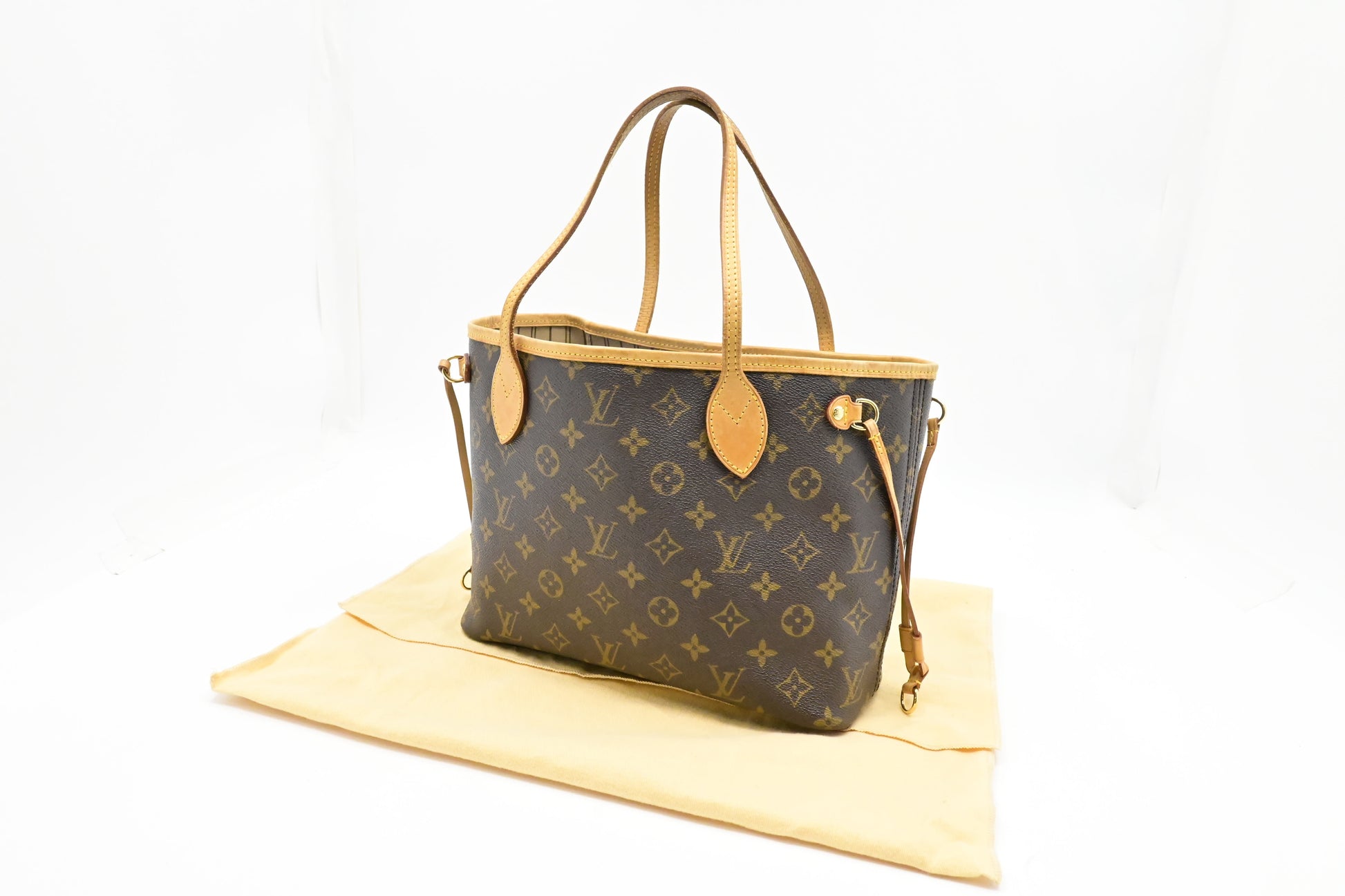 Louis Vuitton Neverfull PM Monogram Canvas Tote Bag Canvas 1