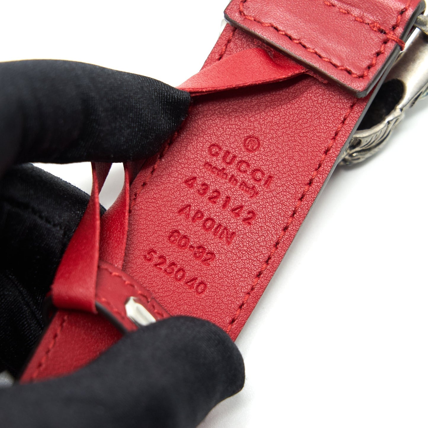 Gucci Dionysus Belt Handbag Leather Red Accessory