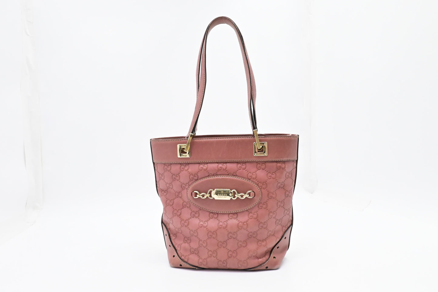Gucci Hand Guccissima Leather Pink Tote Bag