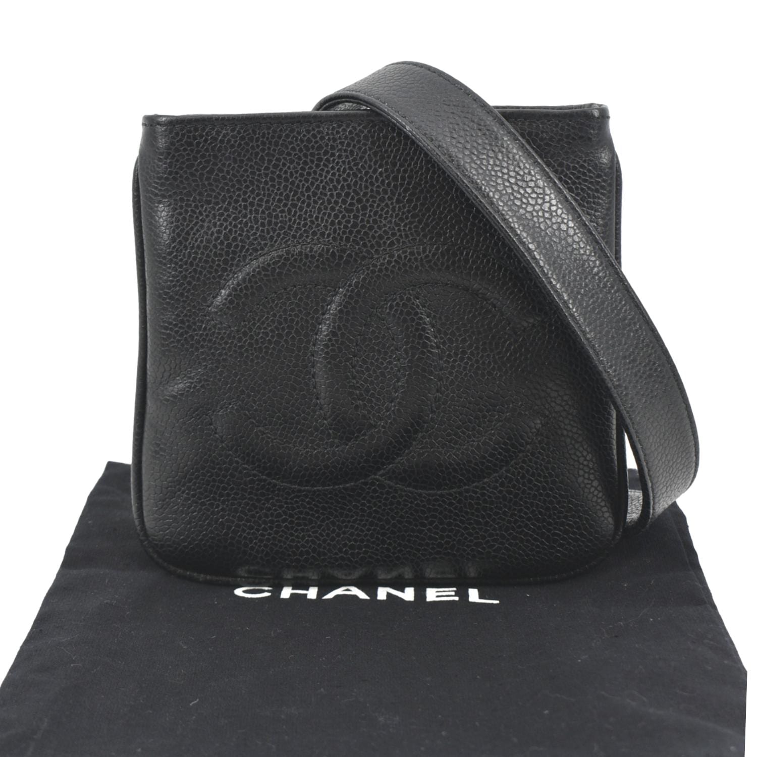 Chanel Timeless Caviar Belt Leather Black