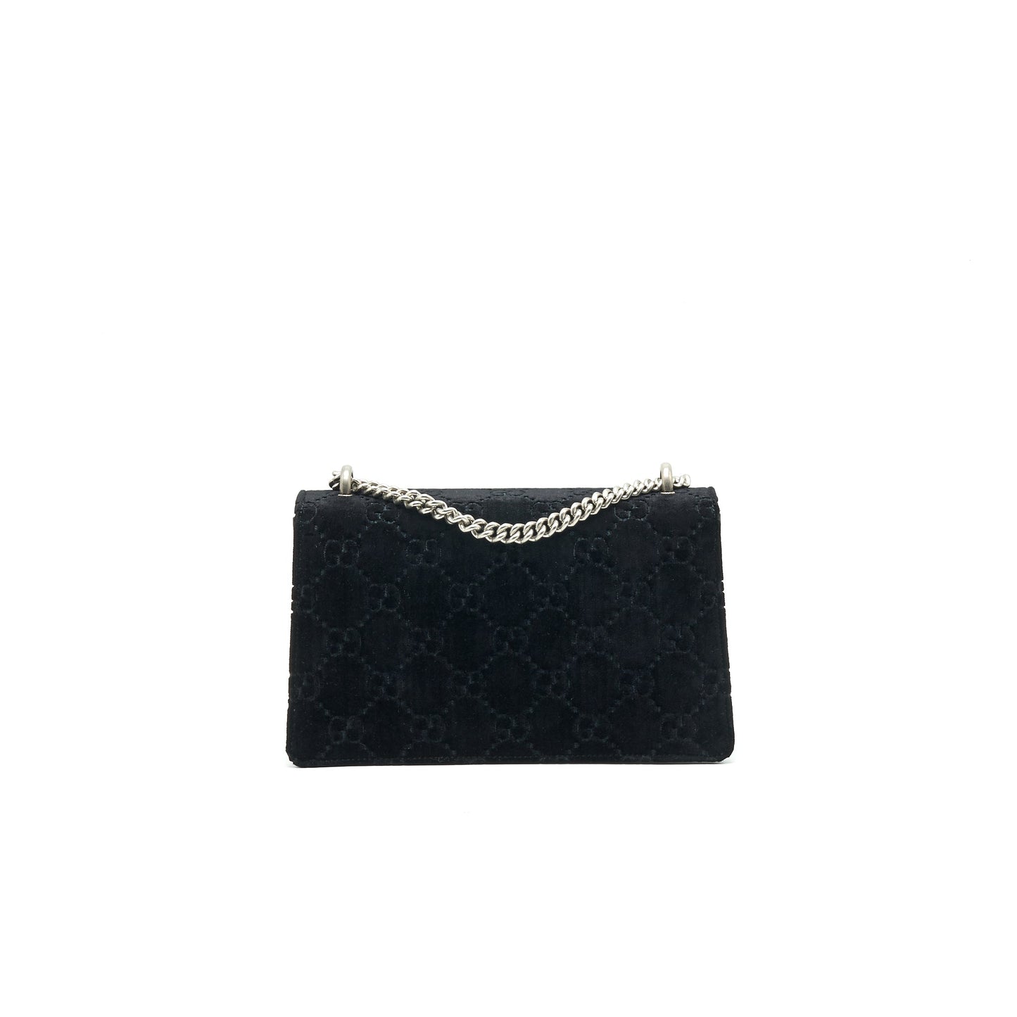 Gucci Dionysus Velvet Shoulder Bag Black Medium