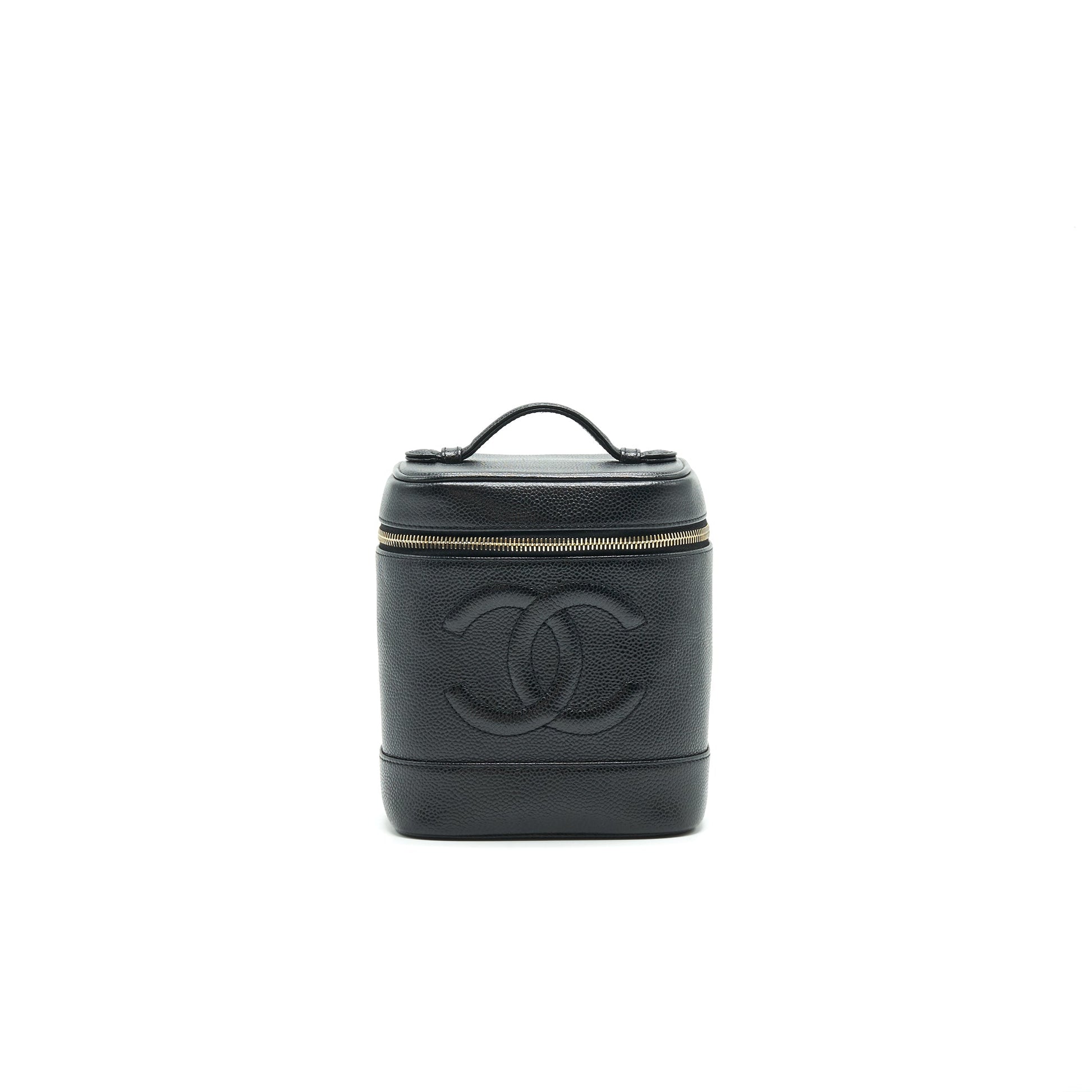Chanel   Vanity Case Caviar Black GHW