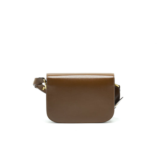 Gucci Horsebit Shoulder Bag Leather Brown