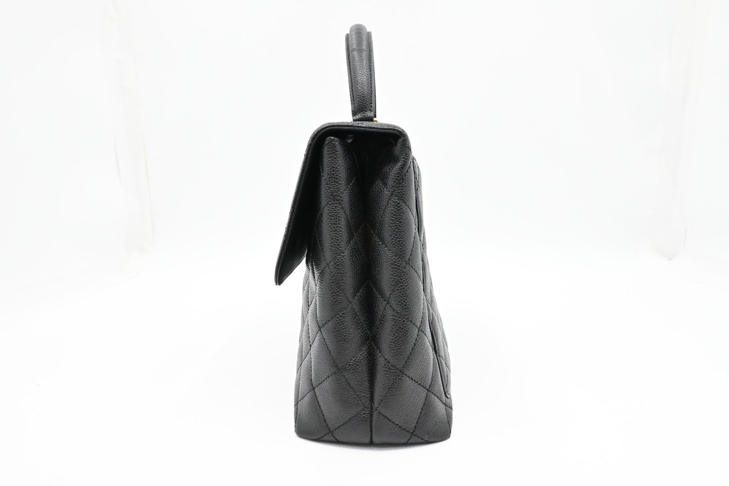 Chanel Kelly Caviar Black Leather Handbag Leather 1