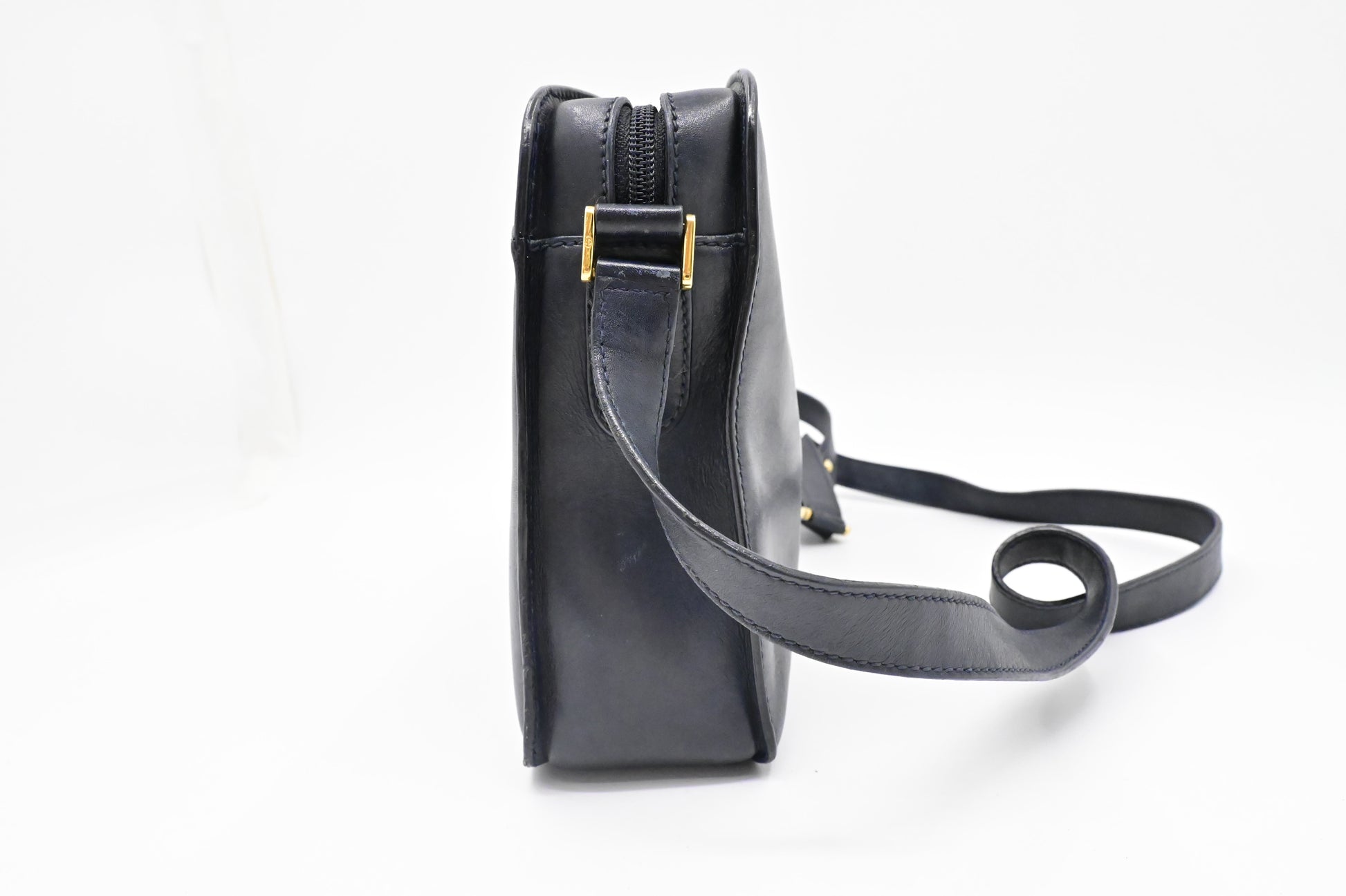 Gucci Crossbody Bag In Dark Navy Leather Blue