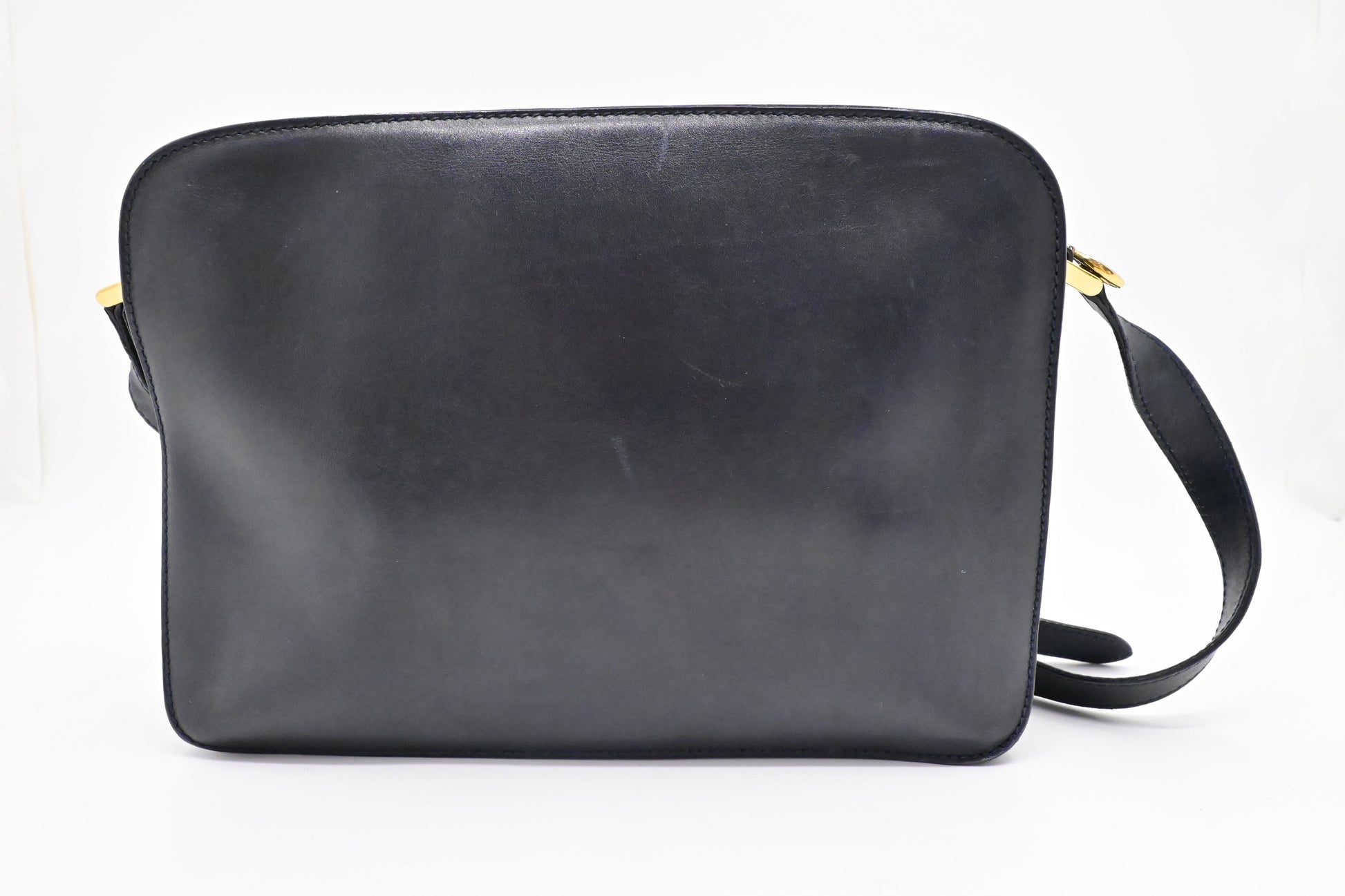 Gucci Crossbody Bag In Dark Navy Leather Blue