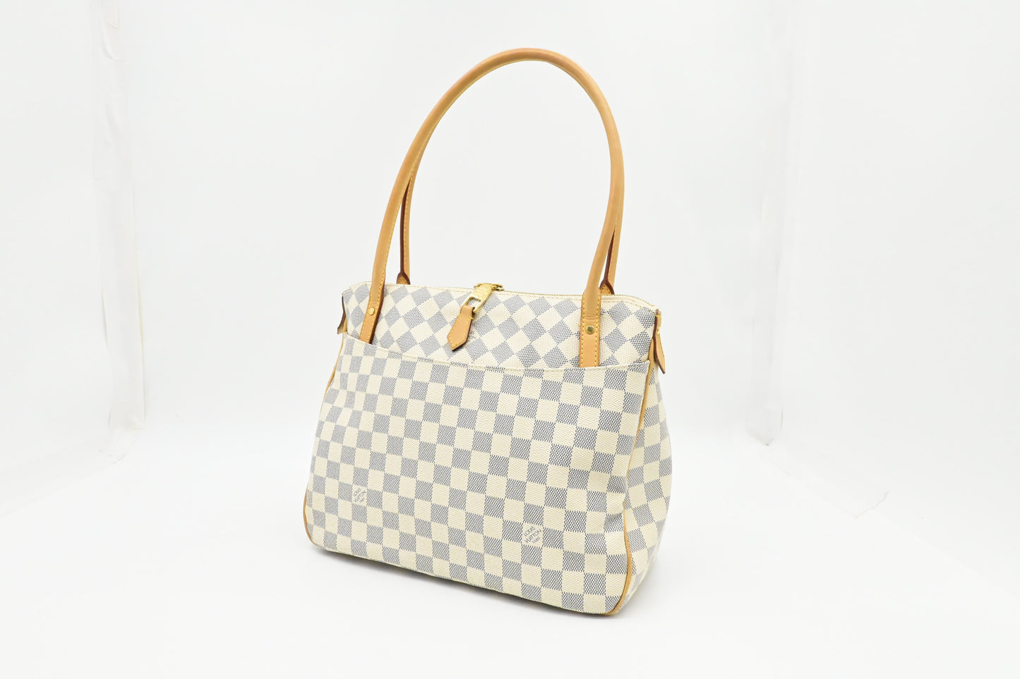 Louis Vuitton Figheri Azur Damier Canvas Handbag