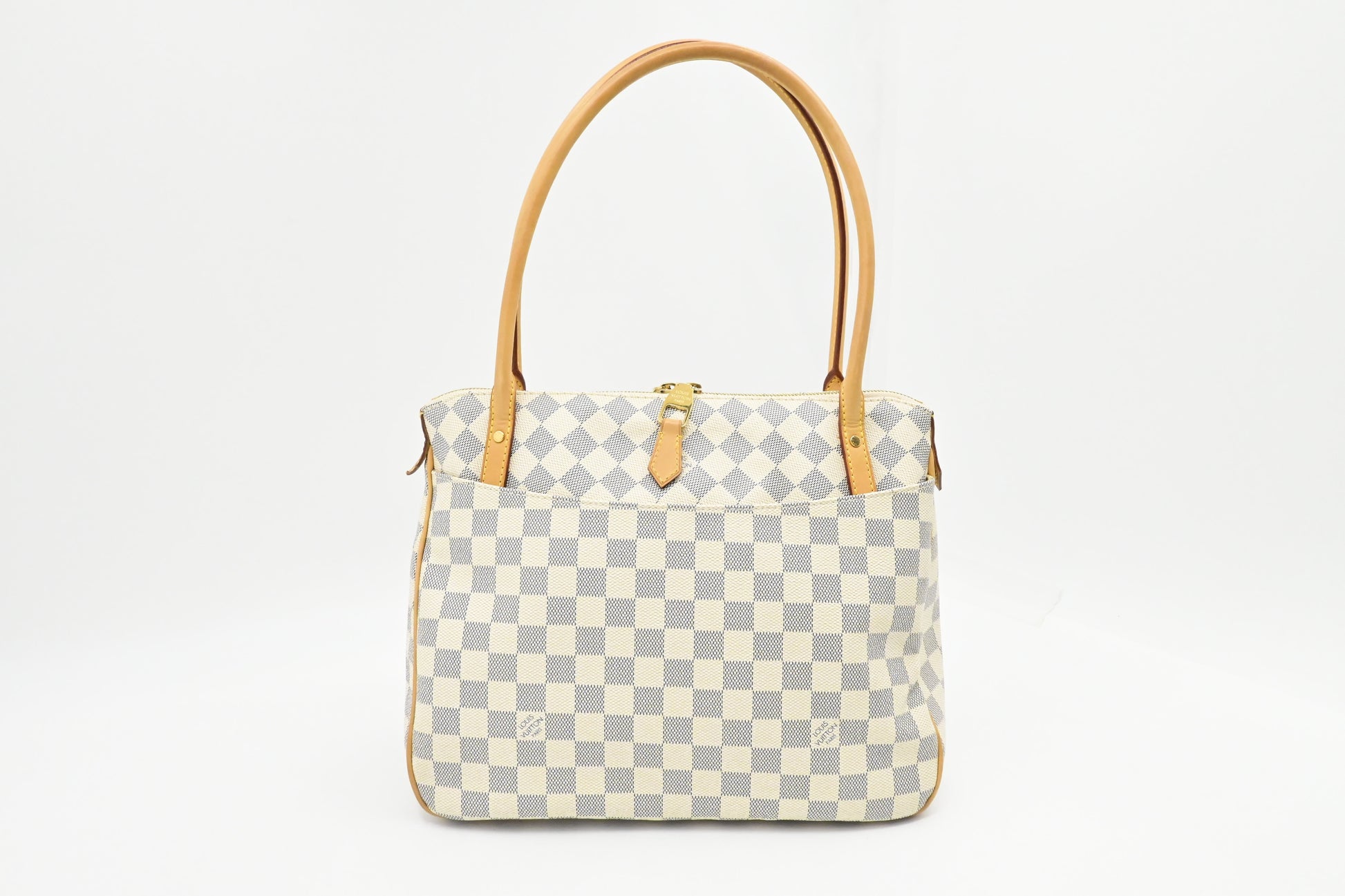 Louis Vuitton Figheri Azur Damier Canvas Handbag