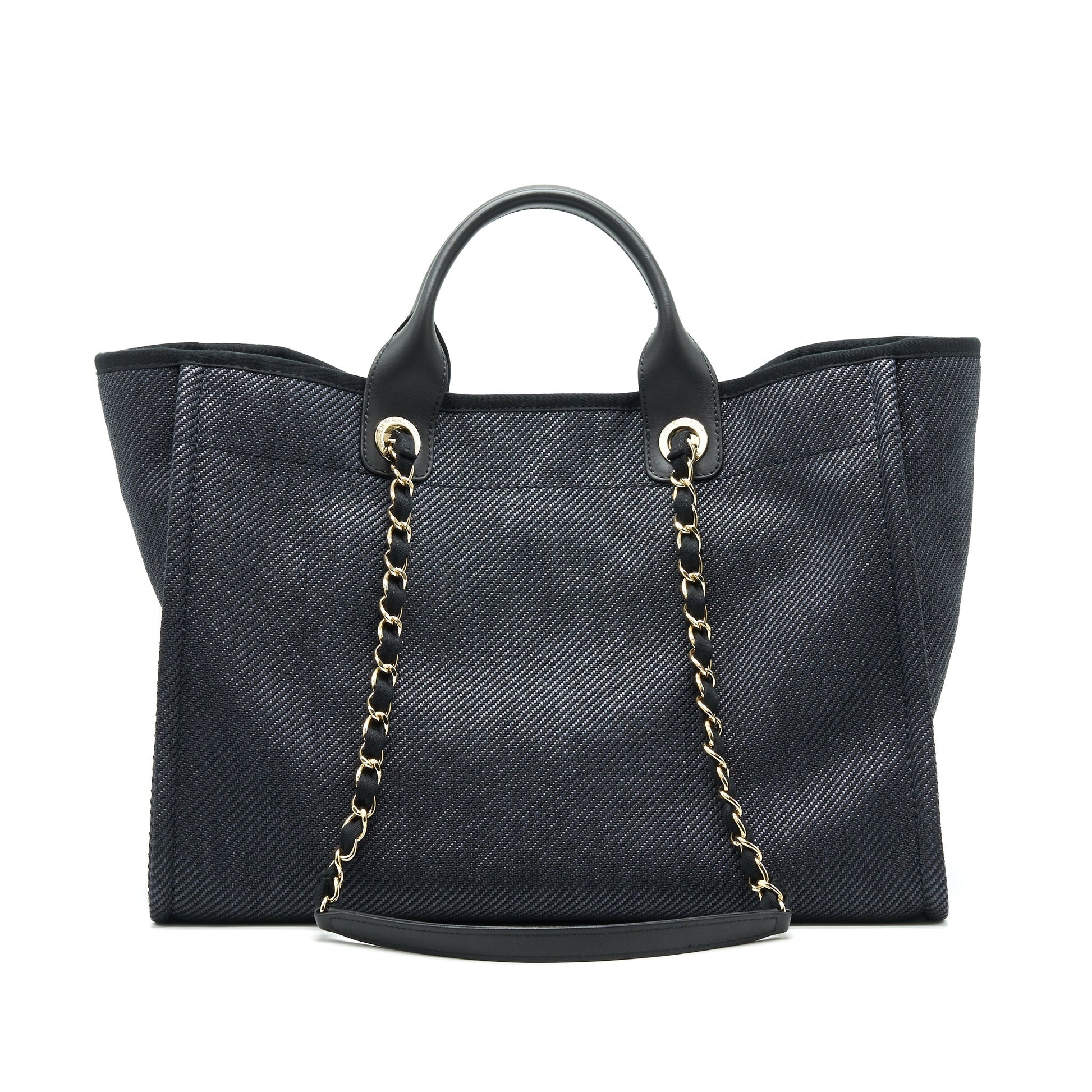 Chanel Medium Deauville Tote In Black GHW