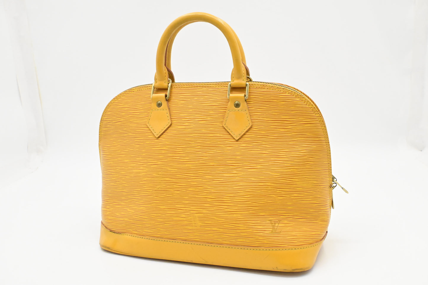 Louis Vuitton Alma PM Epi Leather Yellow Handbag