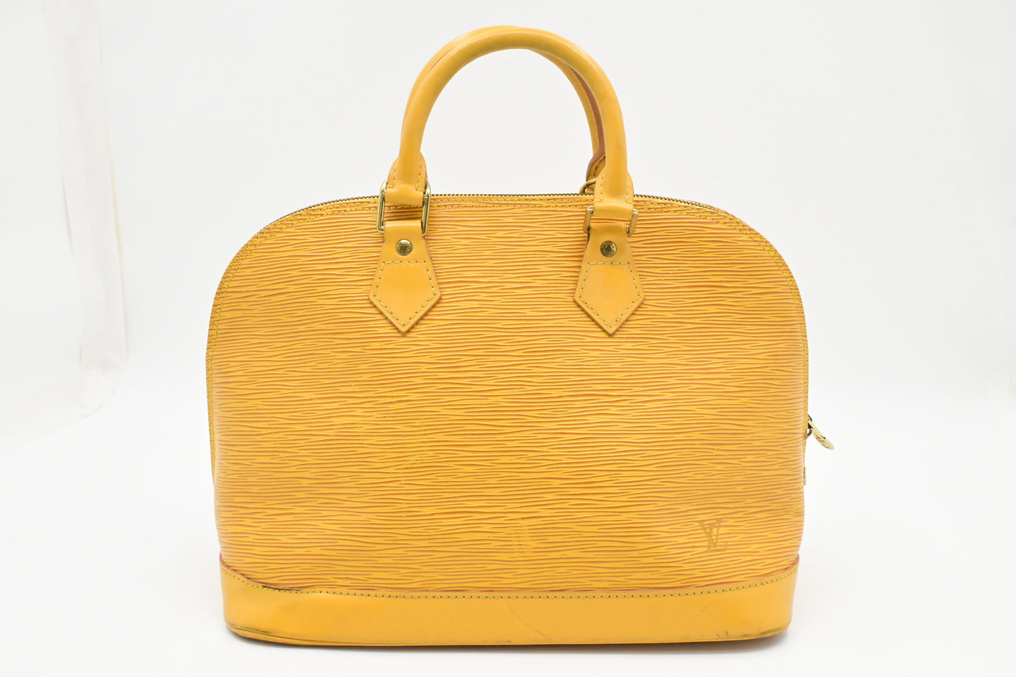 Louis Vuitton Alma PM Epi Leather Yellow Handbag