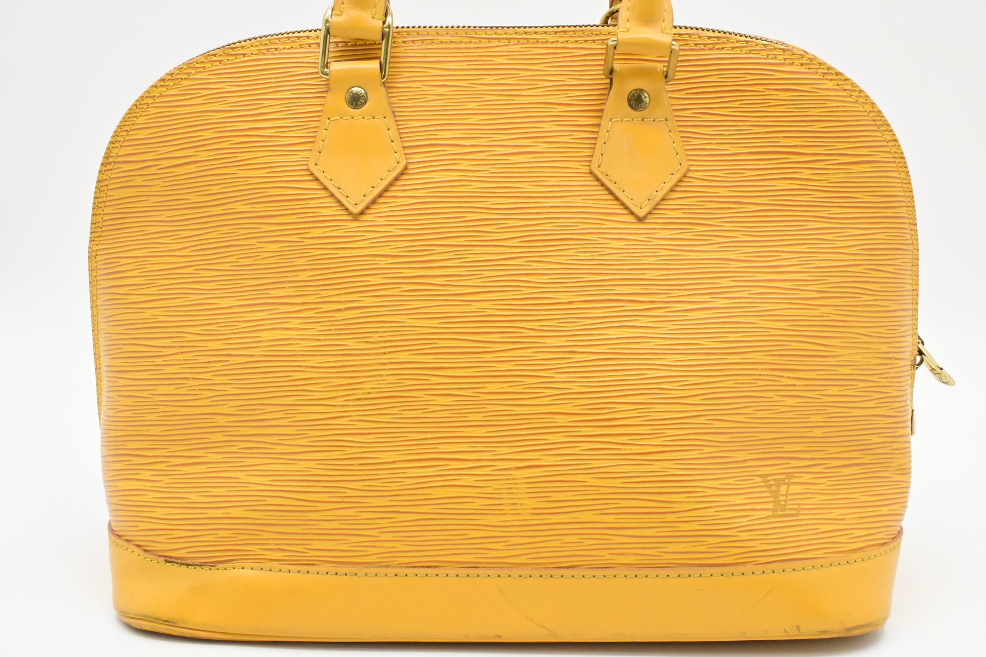 Louis Vuitton Alma PM Epi Leather Yellow Handbag