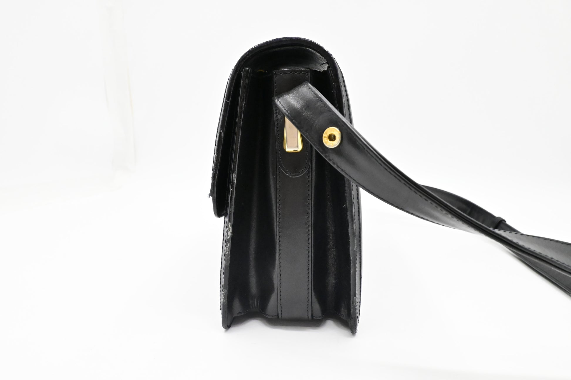 Gucci Black Leather Shoulder Bag