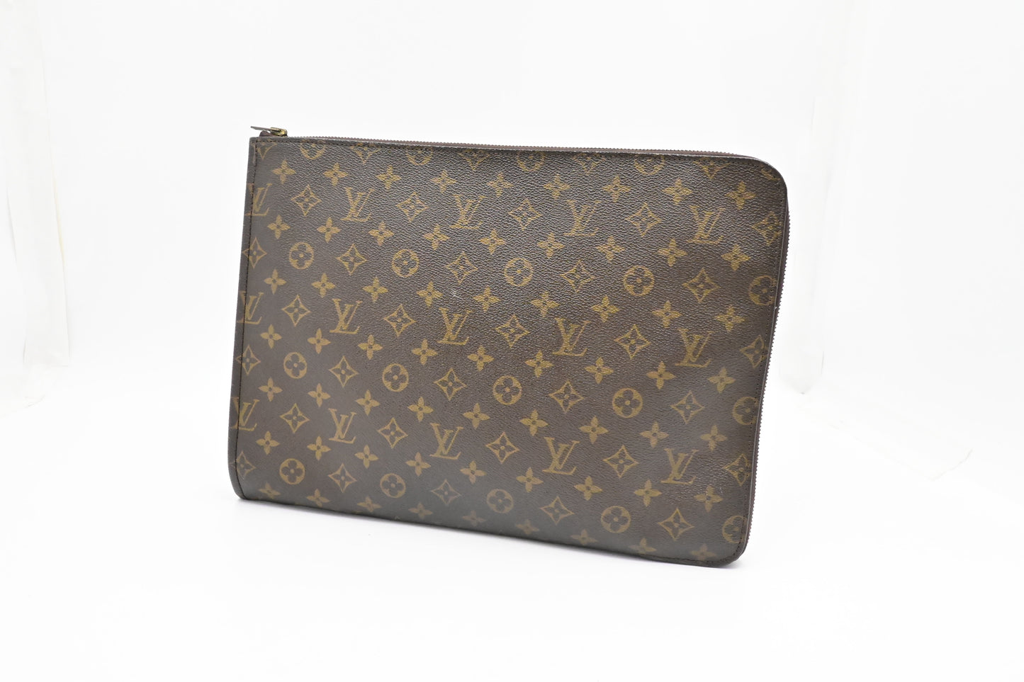 Louis Vuitton Poche Documents Monogram Canvas Handbag Canvas 1