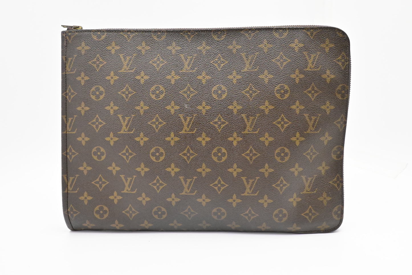 Louis Vuitton Poche Documents Monogram Canvas Handbag Canvas 1