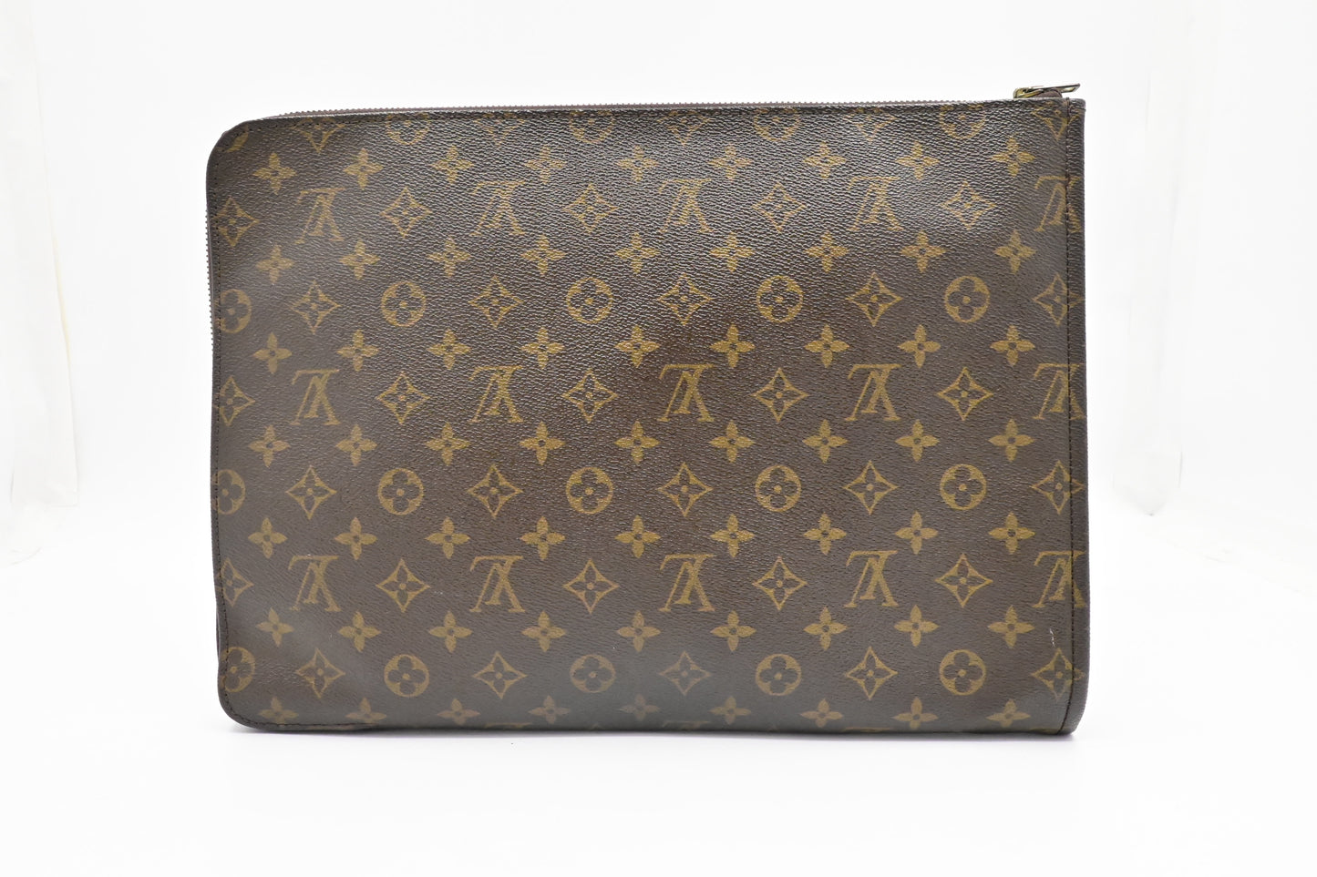 Louis Vuitton Poche Documents Monogram Canvas Handbag Canvas 1